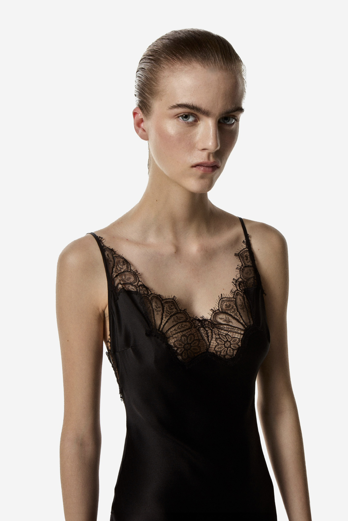 Lace Slip Dress - 1