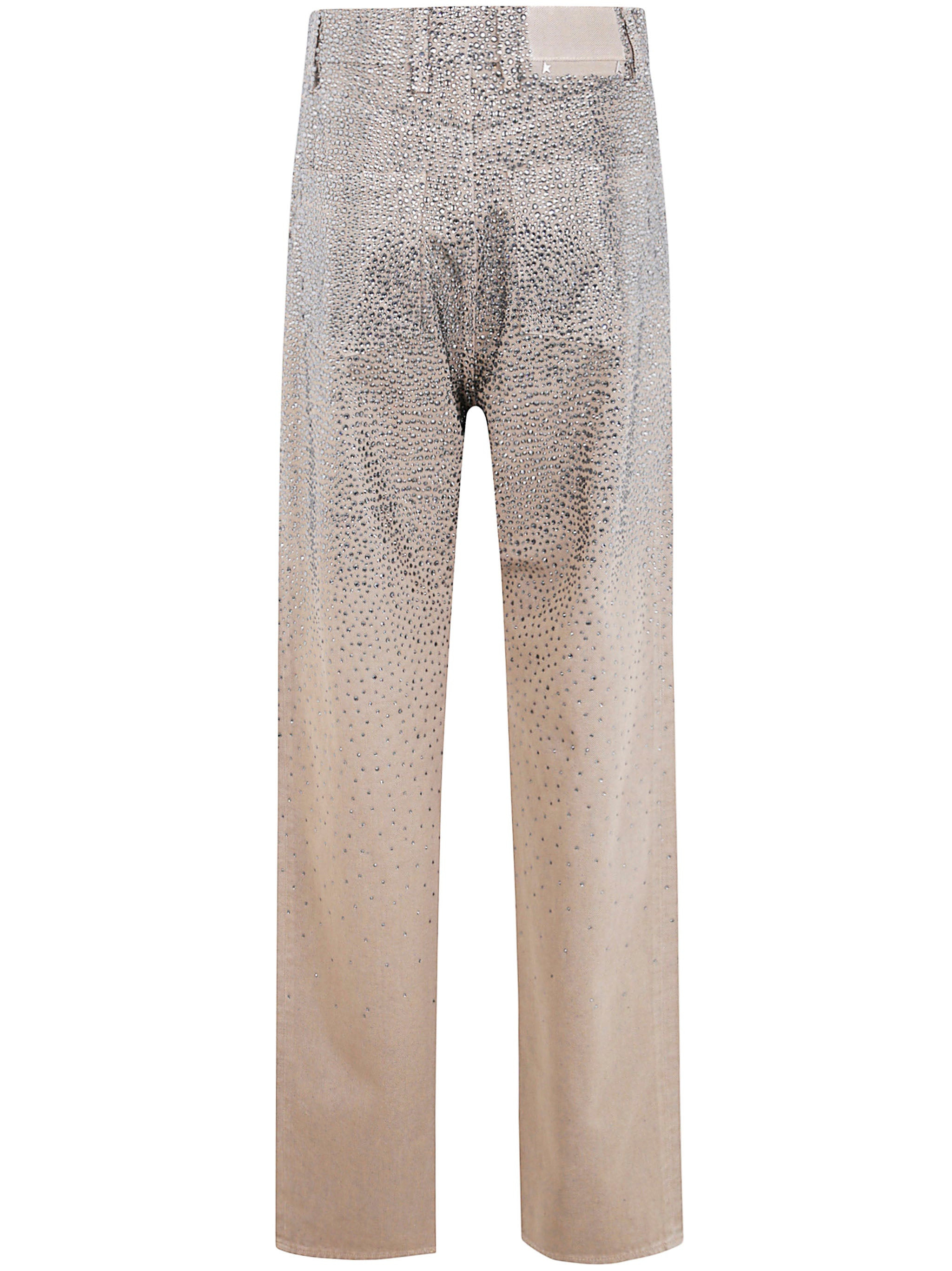 Golden Goose Women "Journey W`S" Pant Kim Cotton Denim Full Sky Wash With Crystall Degrade` - 2