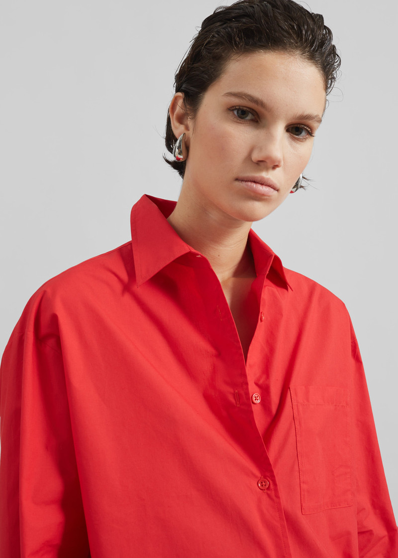 Lui Organic Cotton Shirt - Red 3