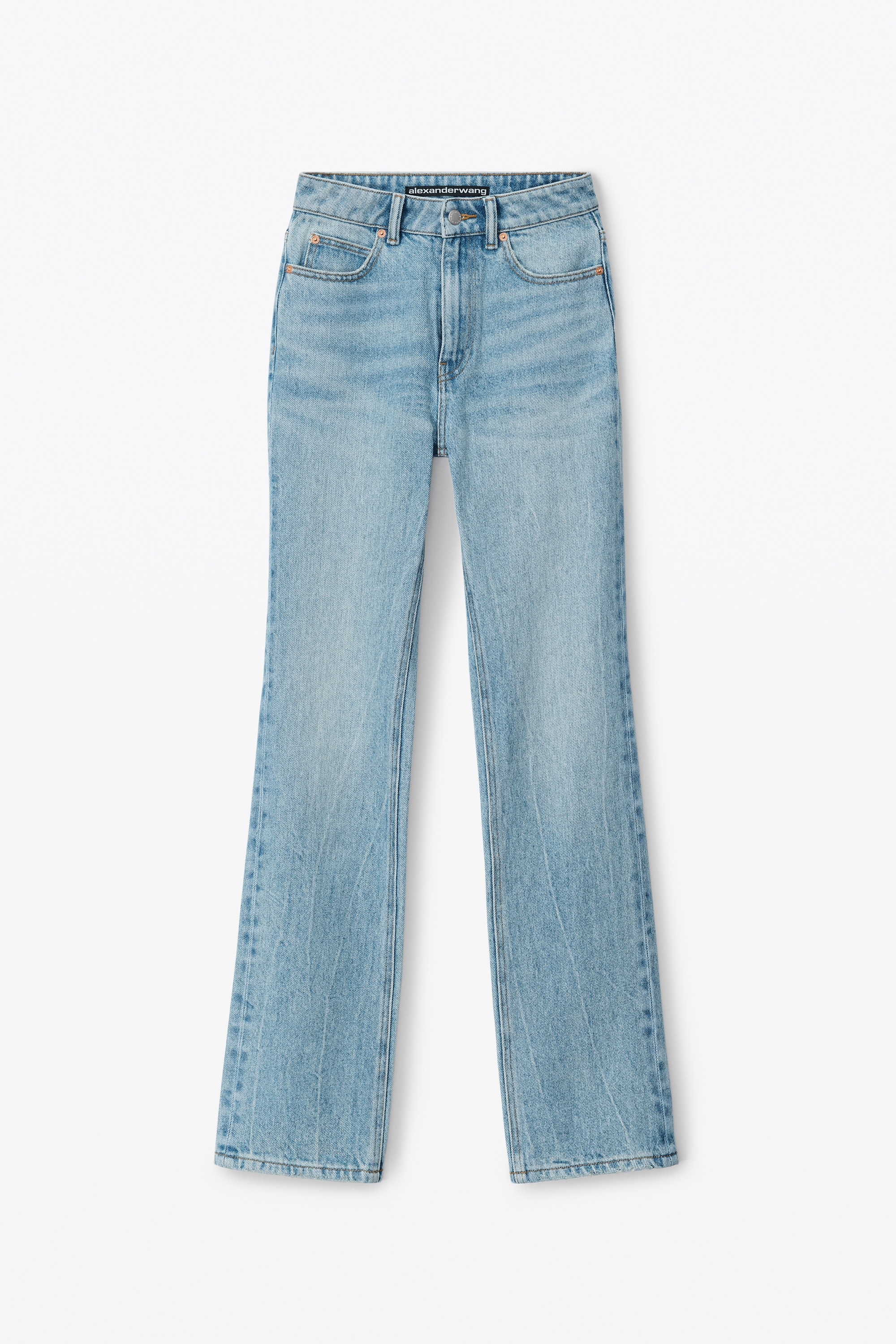 FLY HIGH-RISE STACKED JEAN IN DENIM - 1