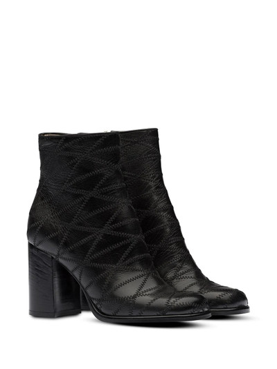 Miu Miu whipstitch-detail ankle boots outlook