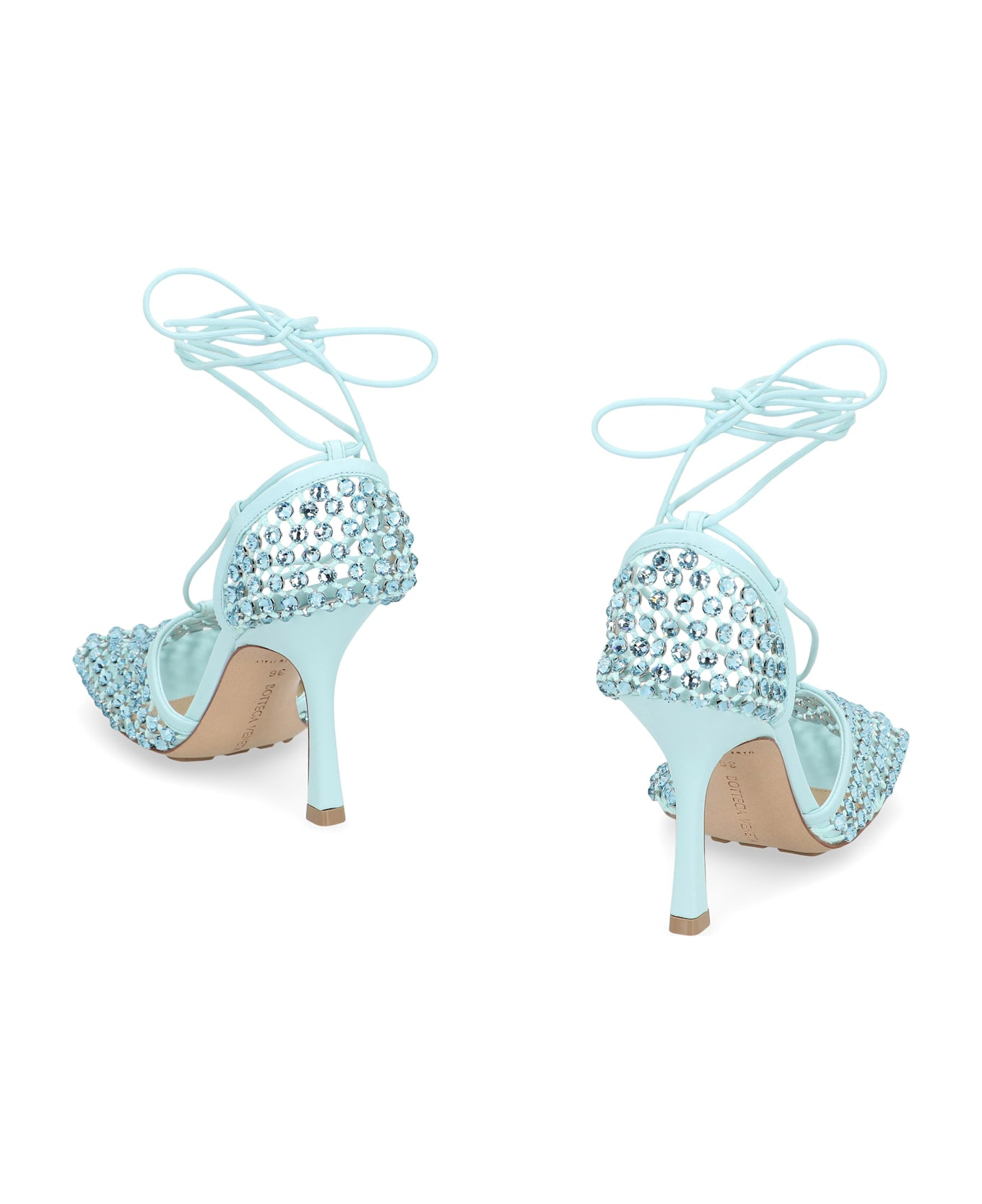Sparkle Stretch Heeled Sandals - 4