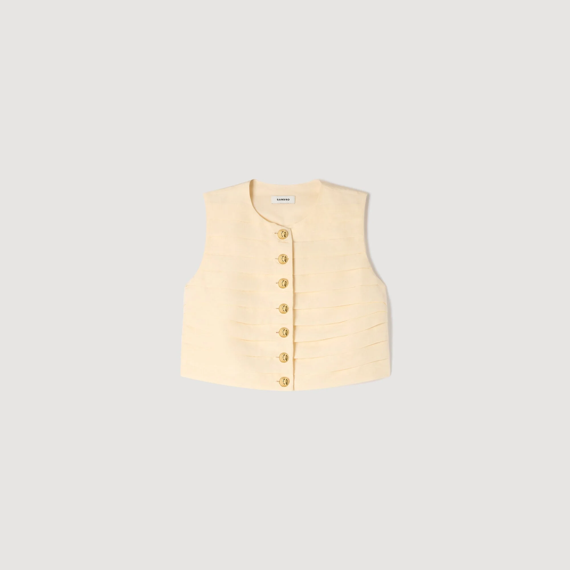PLEATED CROP TOP - 1