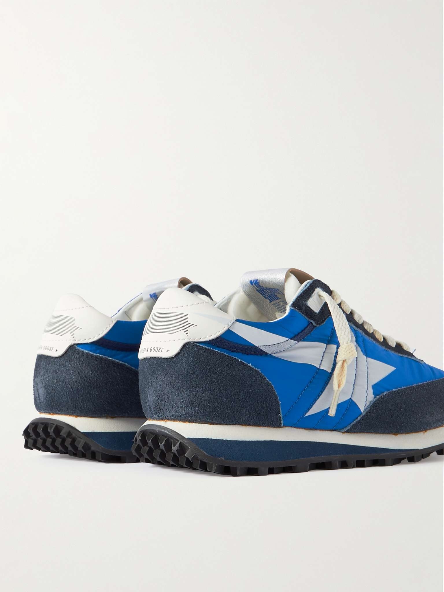 Marathon Leather and Suede-Trimmed Nylon Sneakers - 5