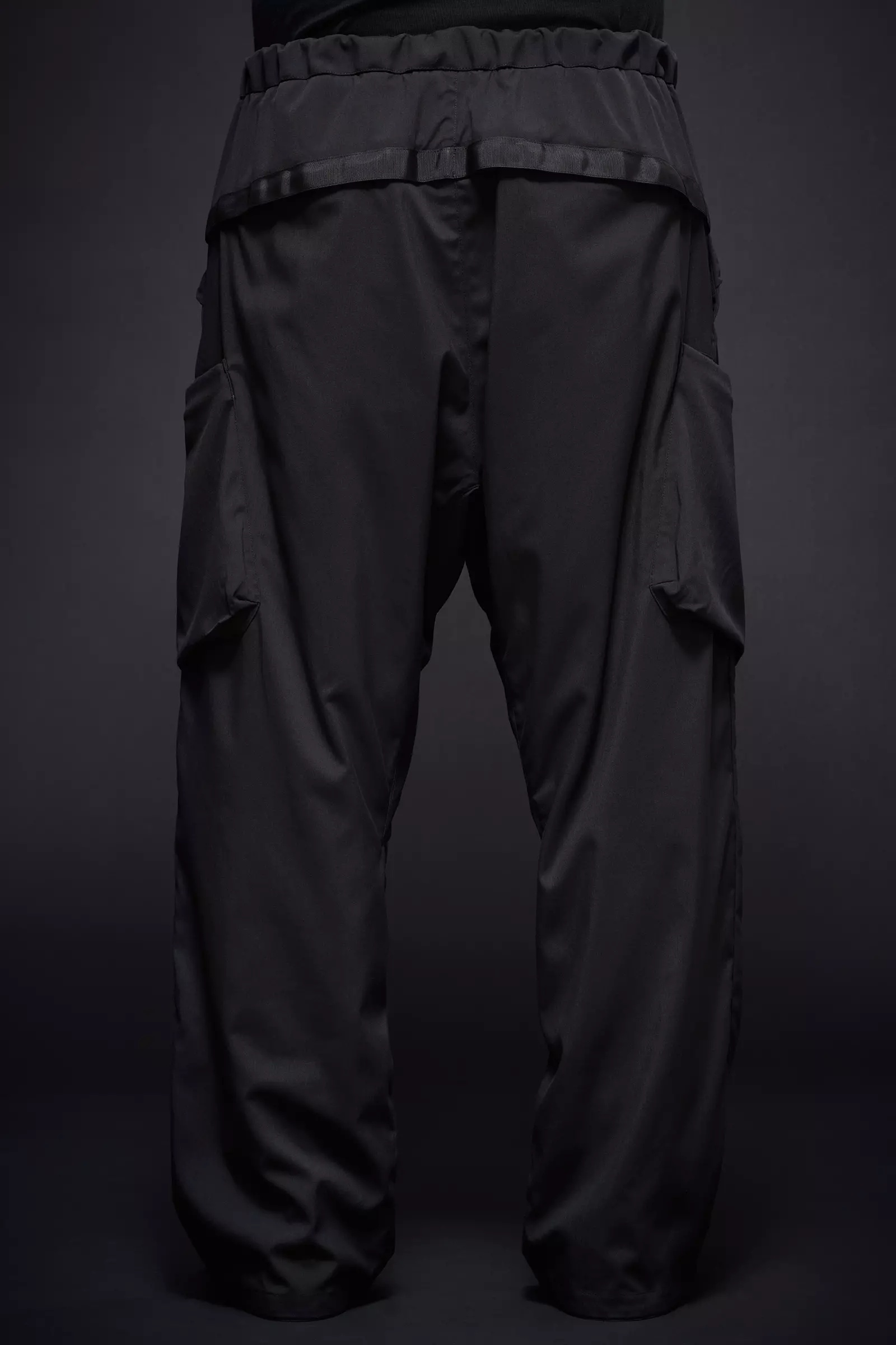 P55-M Nylon Stretch Cargo Trouser Black - 10