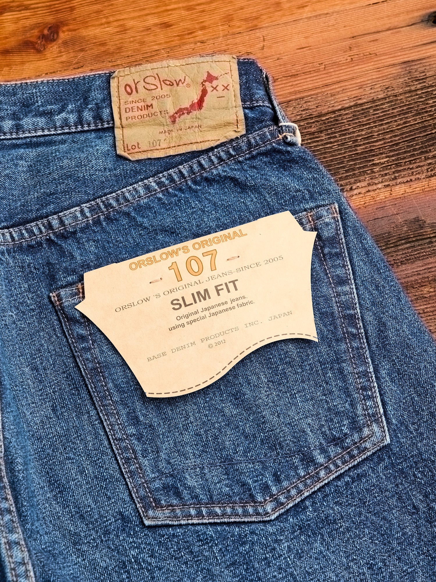 107 "2 Year Wash" 13.5oz Selvedge Denim - Ivy Fit - 12