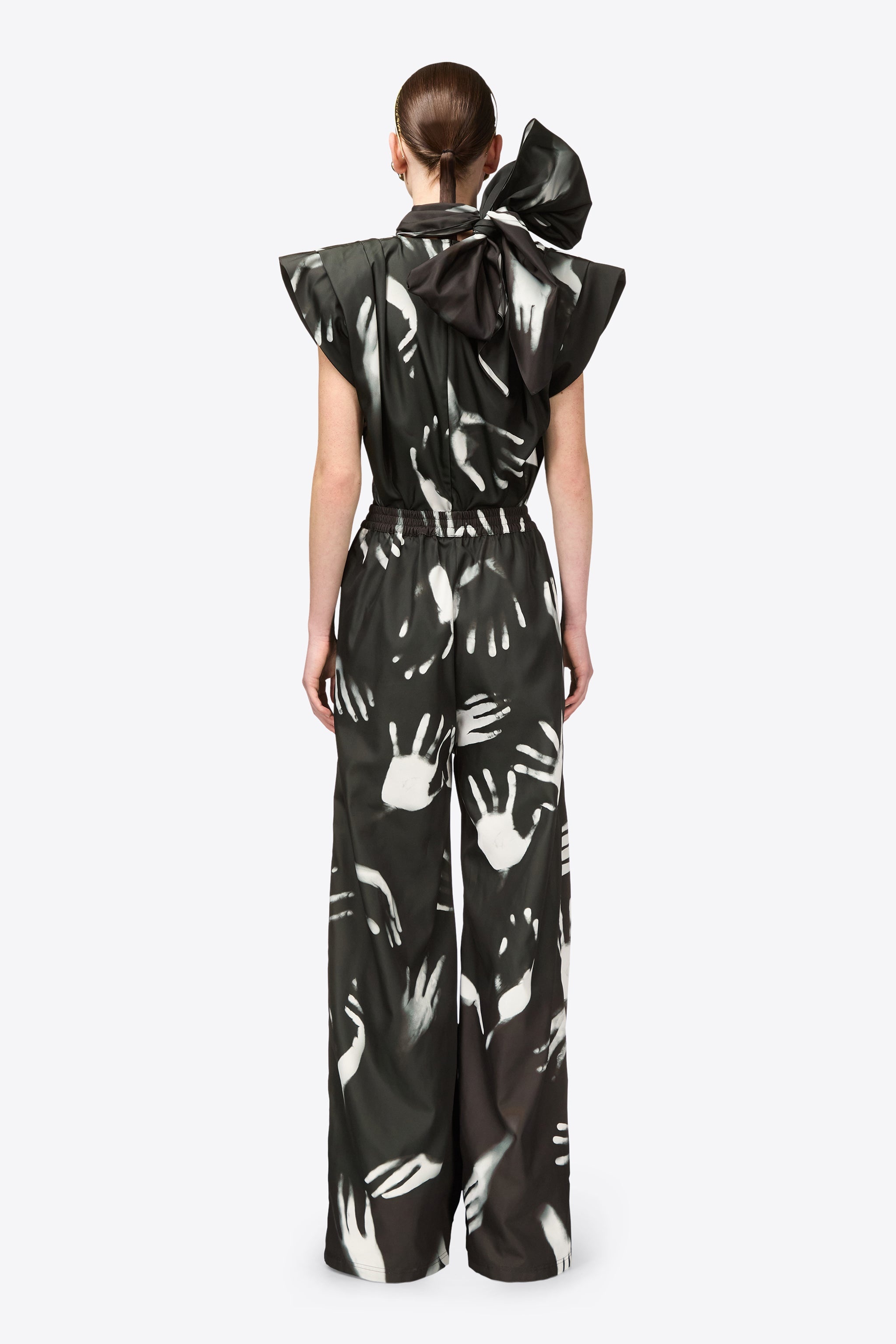 HANDPRINT SLIT TRACK PANT - 5