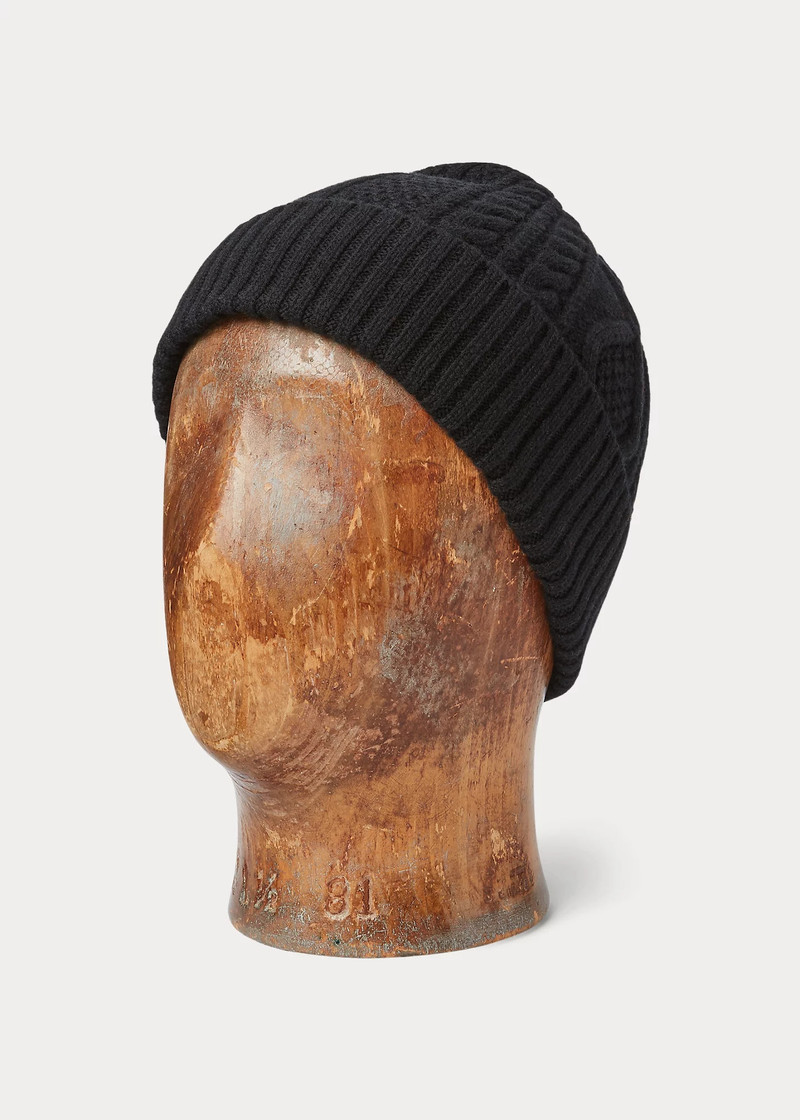Aran-Knit Cashmere Watch Cap 1