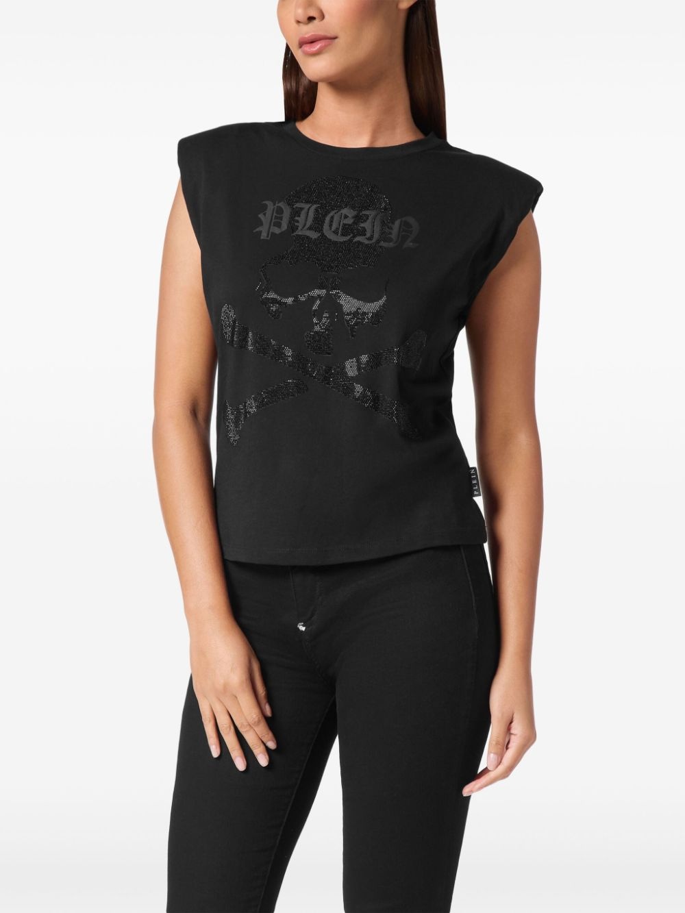skull-embellished tank top - 3
