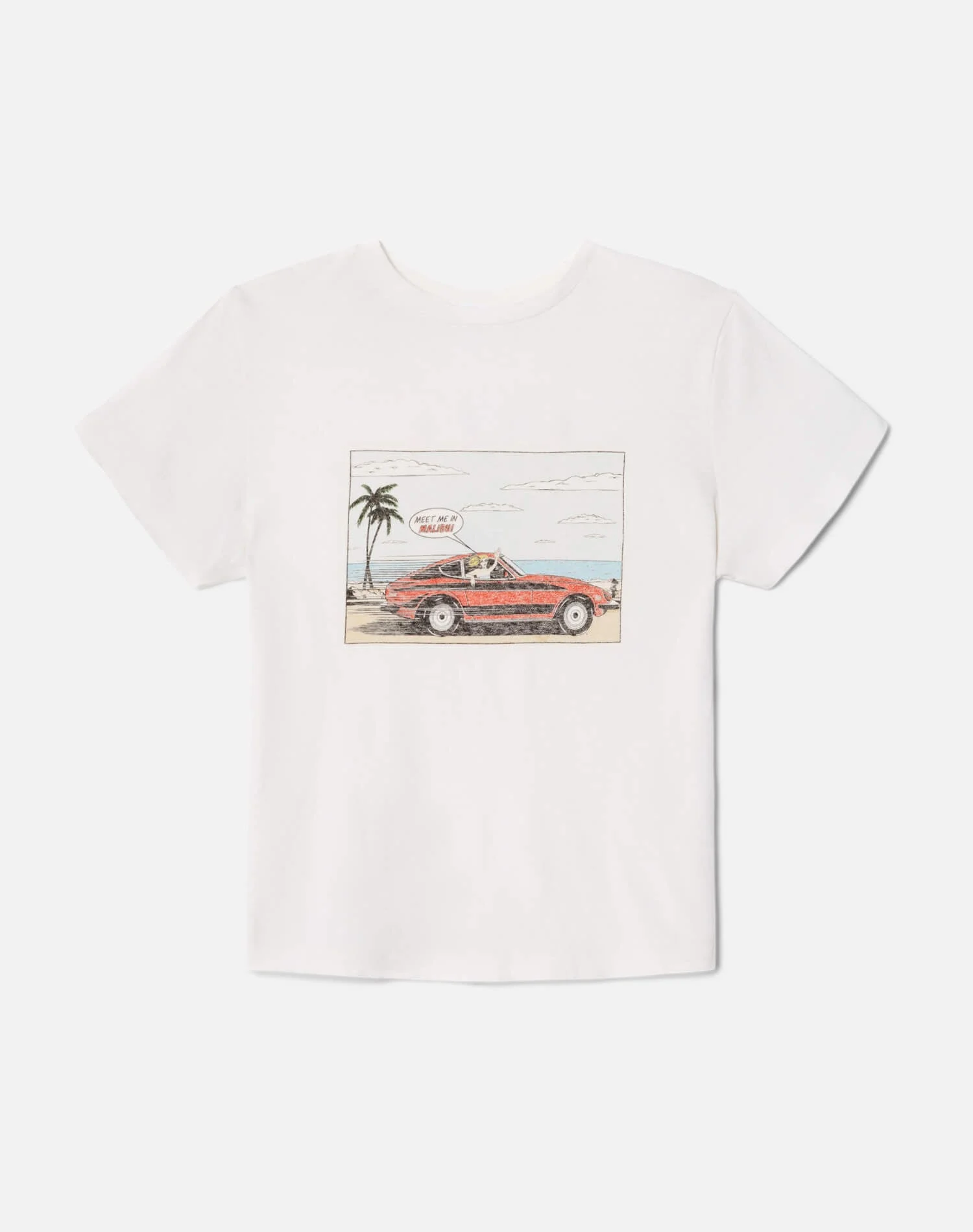Classic Tee Malibu Car - Vintage White - 1