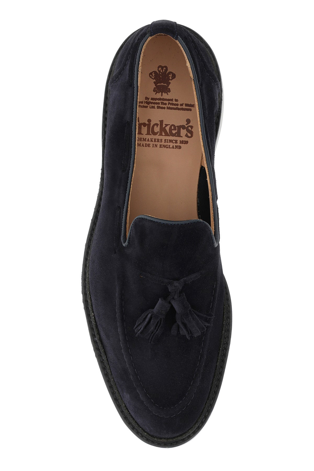 Navy blue suede Elton loafers - 4