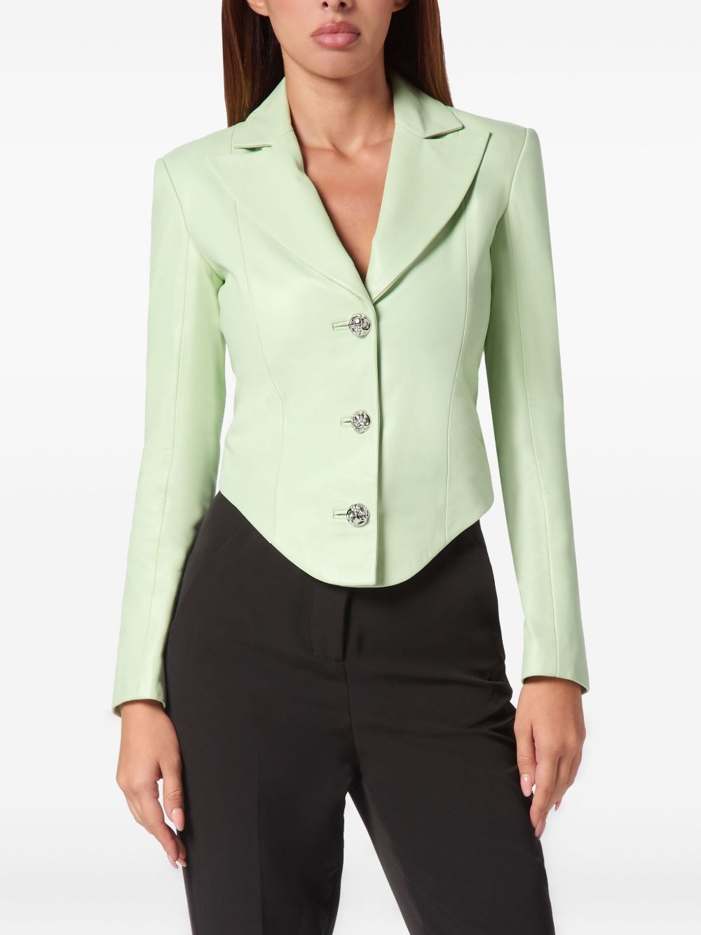 Vintage Leather blazer - 3