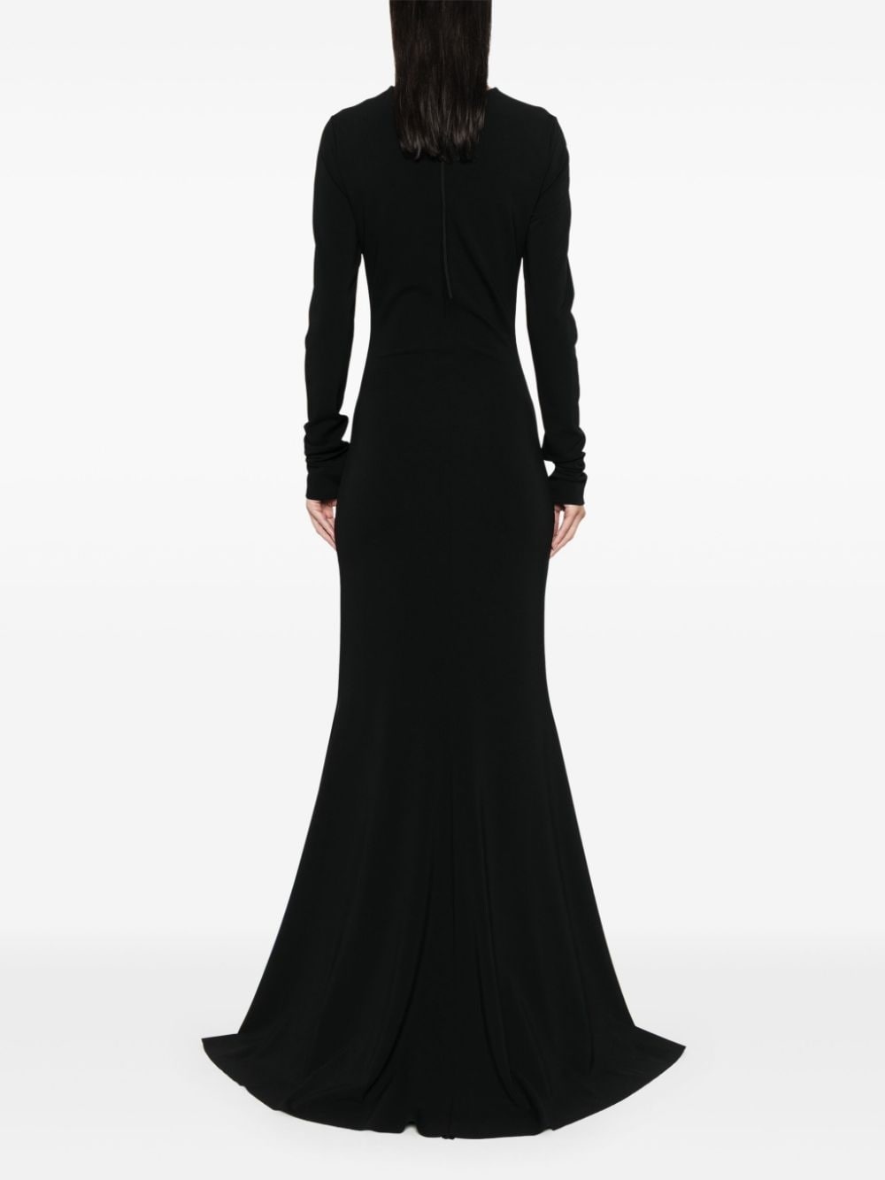 round-neck gown - 4