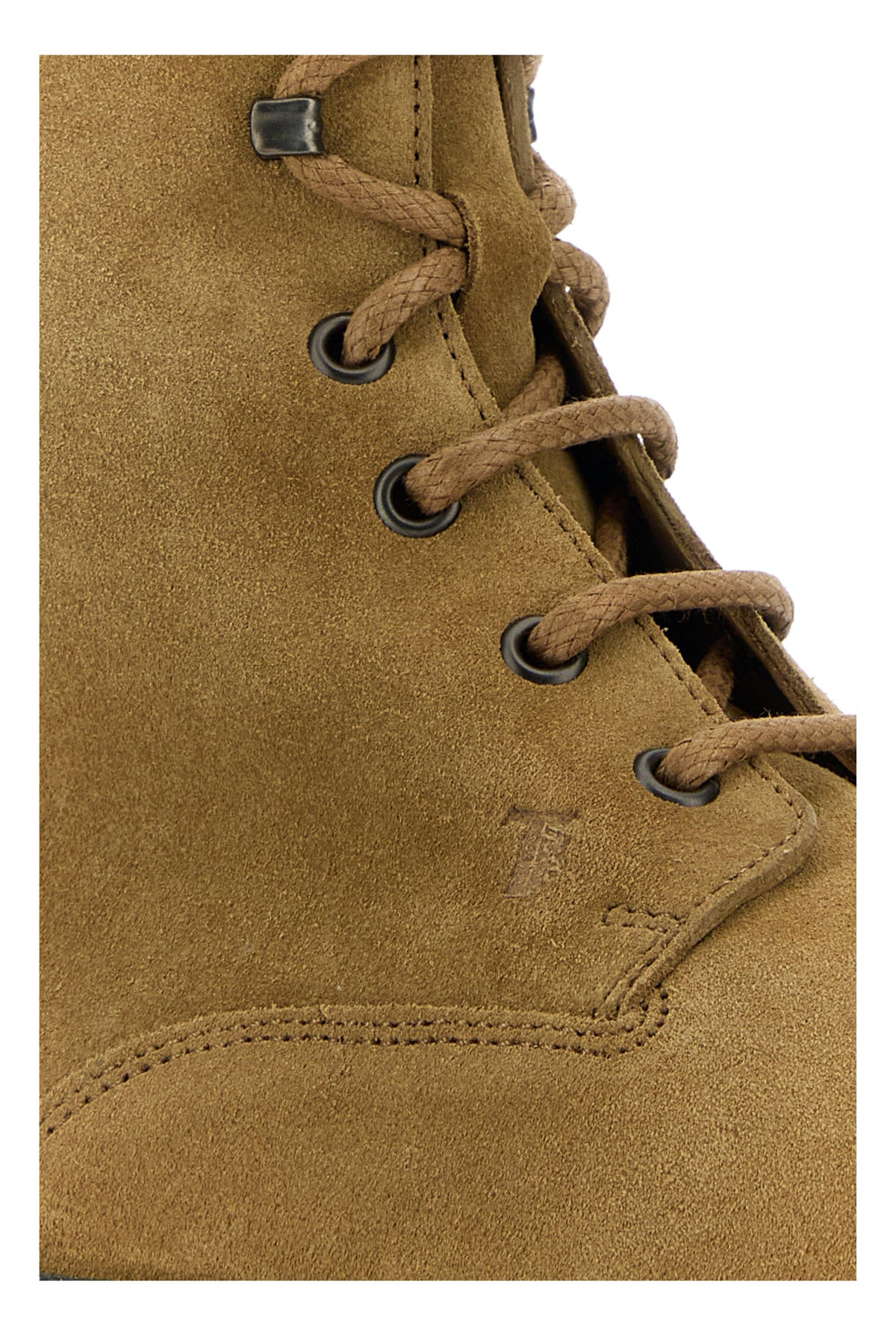 Camel suede ankle boots - 4