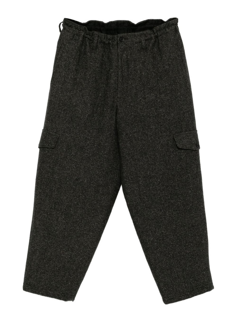 tweed side-pocket trousers 1