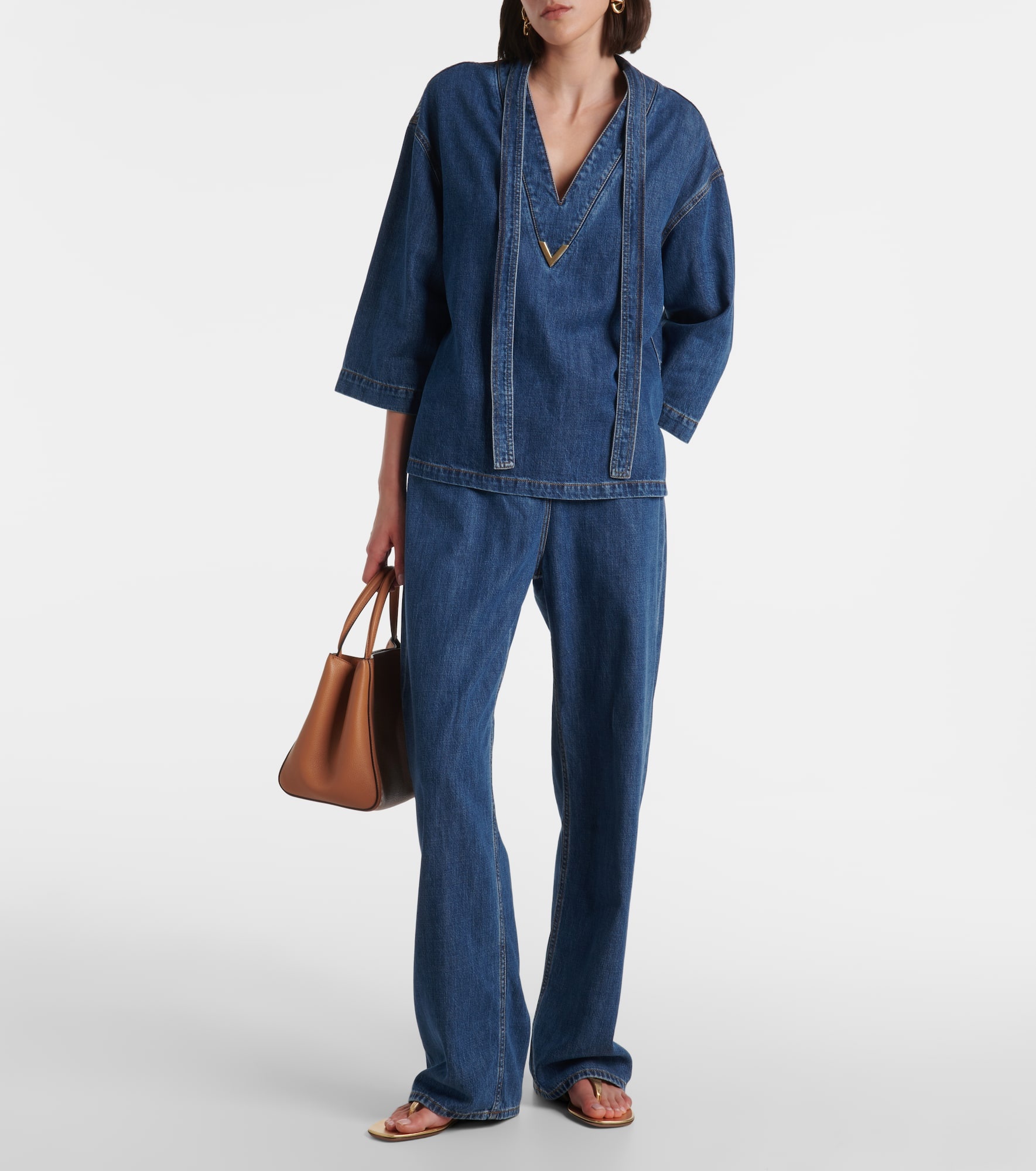 High-rise wide-leg jeans - 2