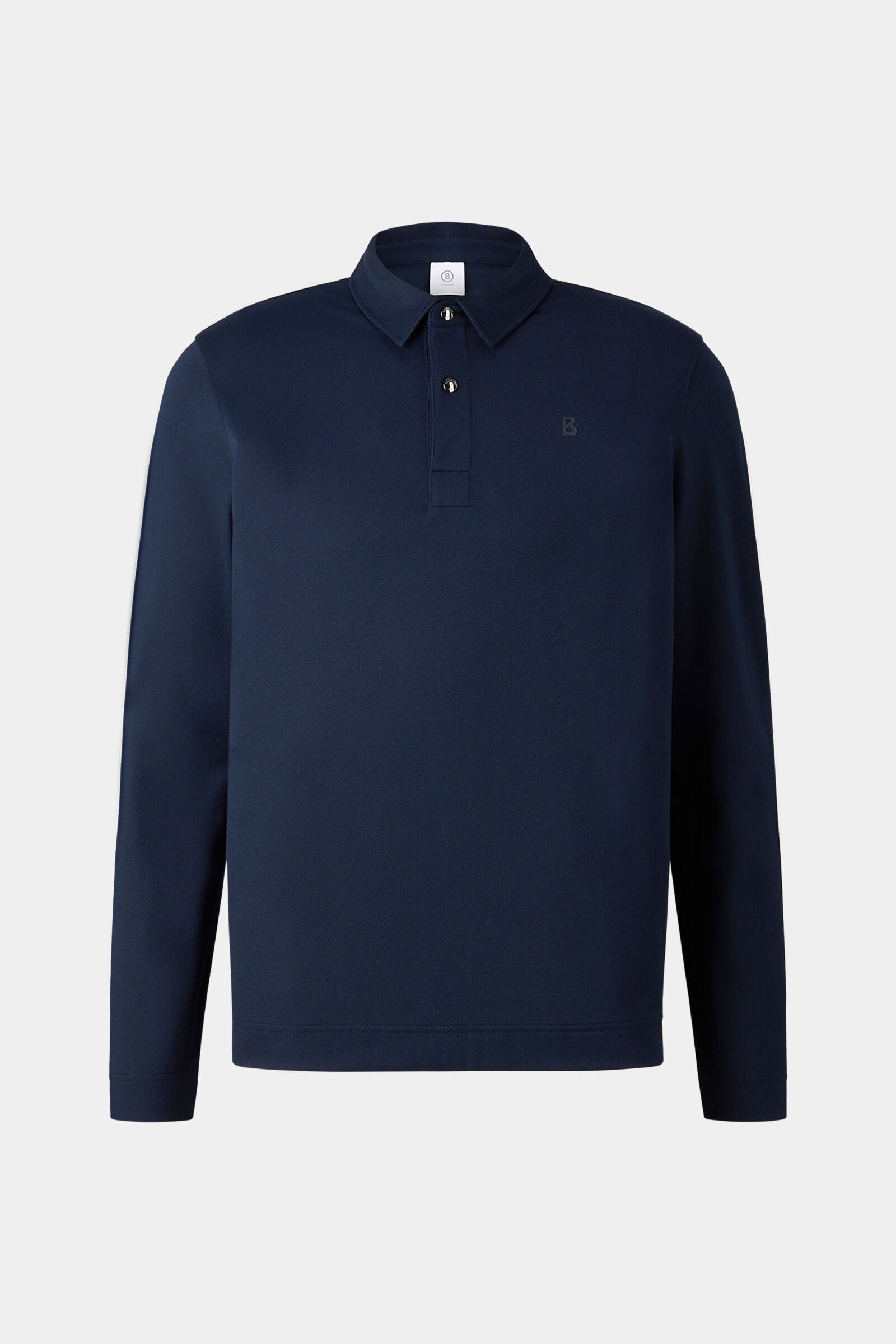 Timon Longsleeve polo in Navy blue - 1