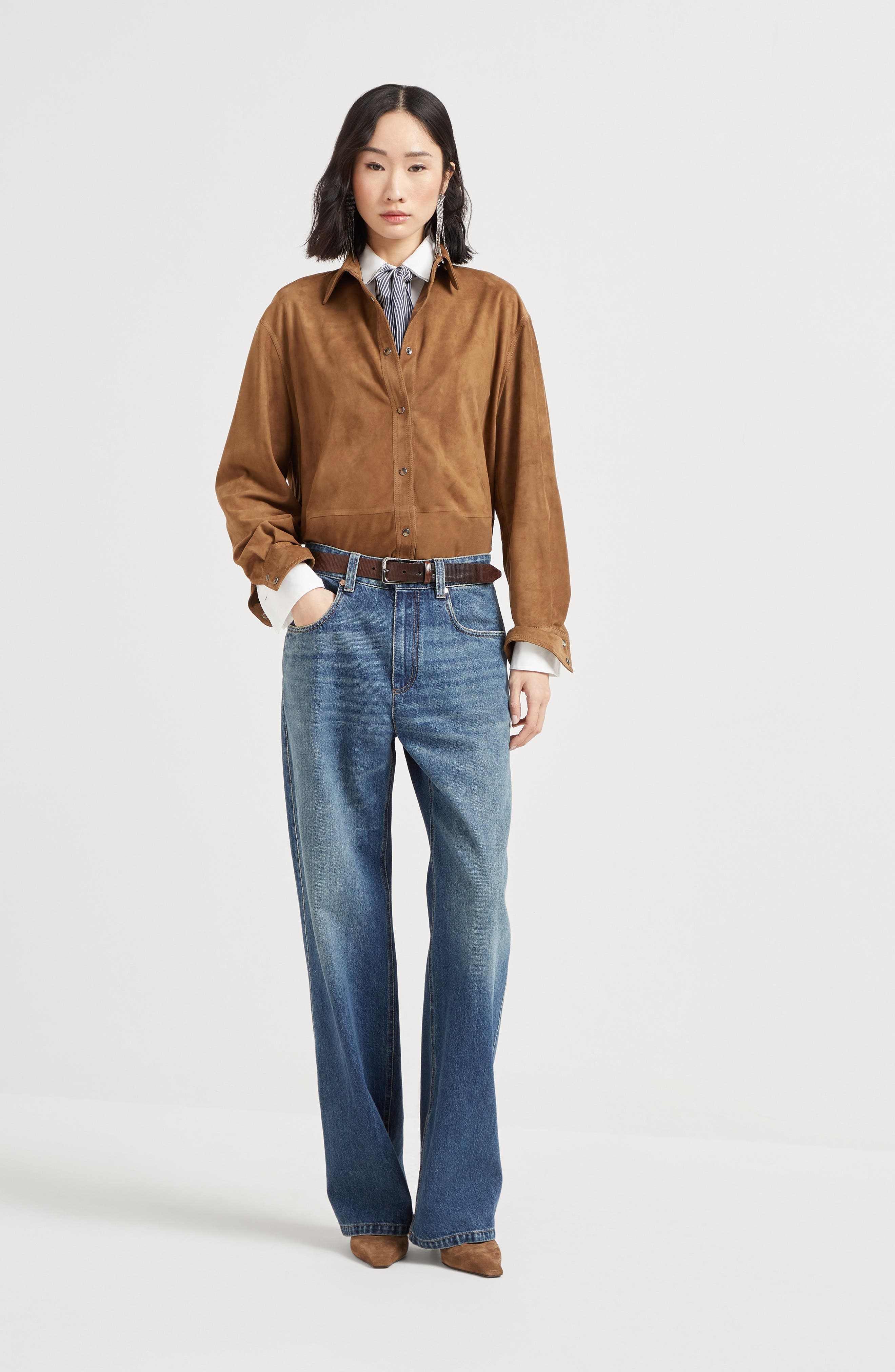Brunello Cucinelli Contemporary Loose trousers in Denim at Nordstrom - 5