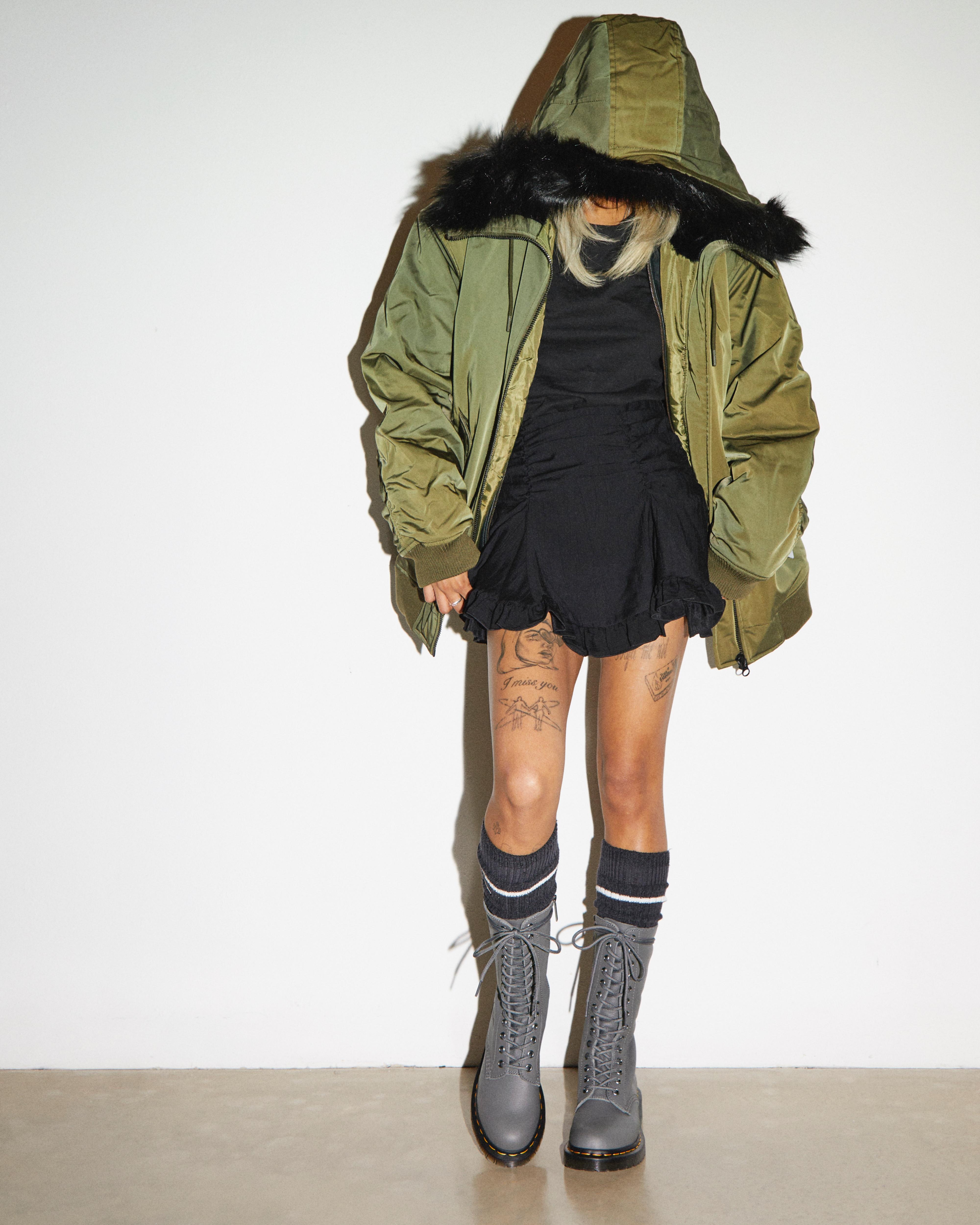 1B99 Virginia Leather Mid Calf Boots - 6