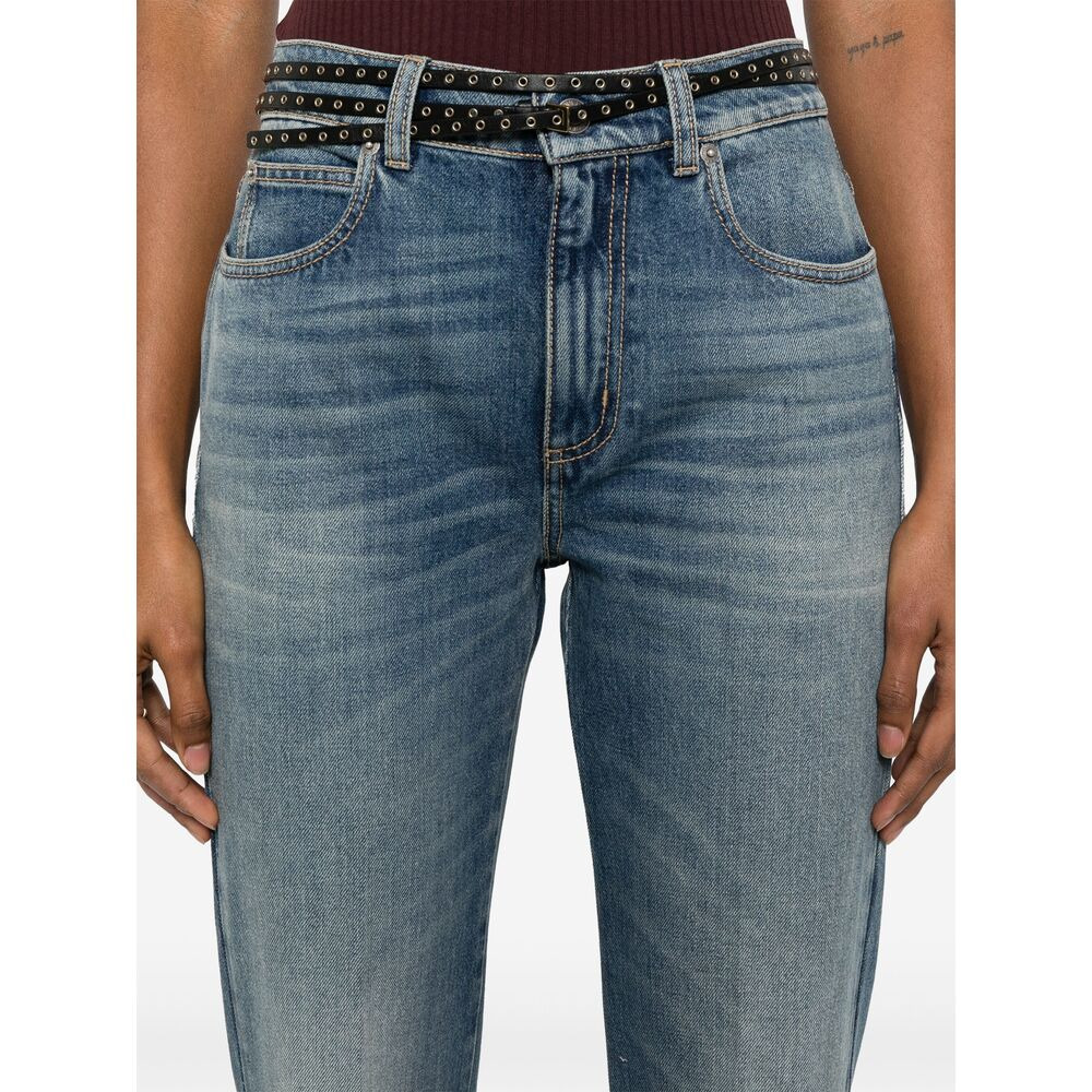 Alexander Mcqueen Blue Denim - Flared Jeans Women - 5