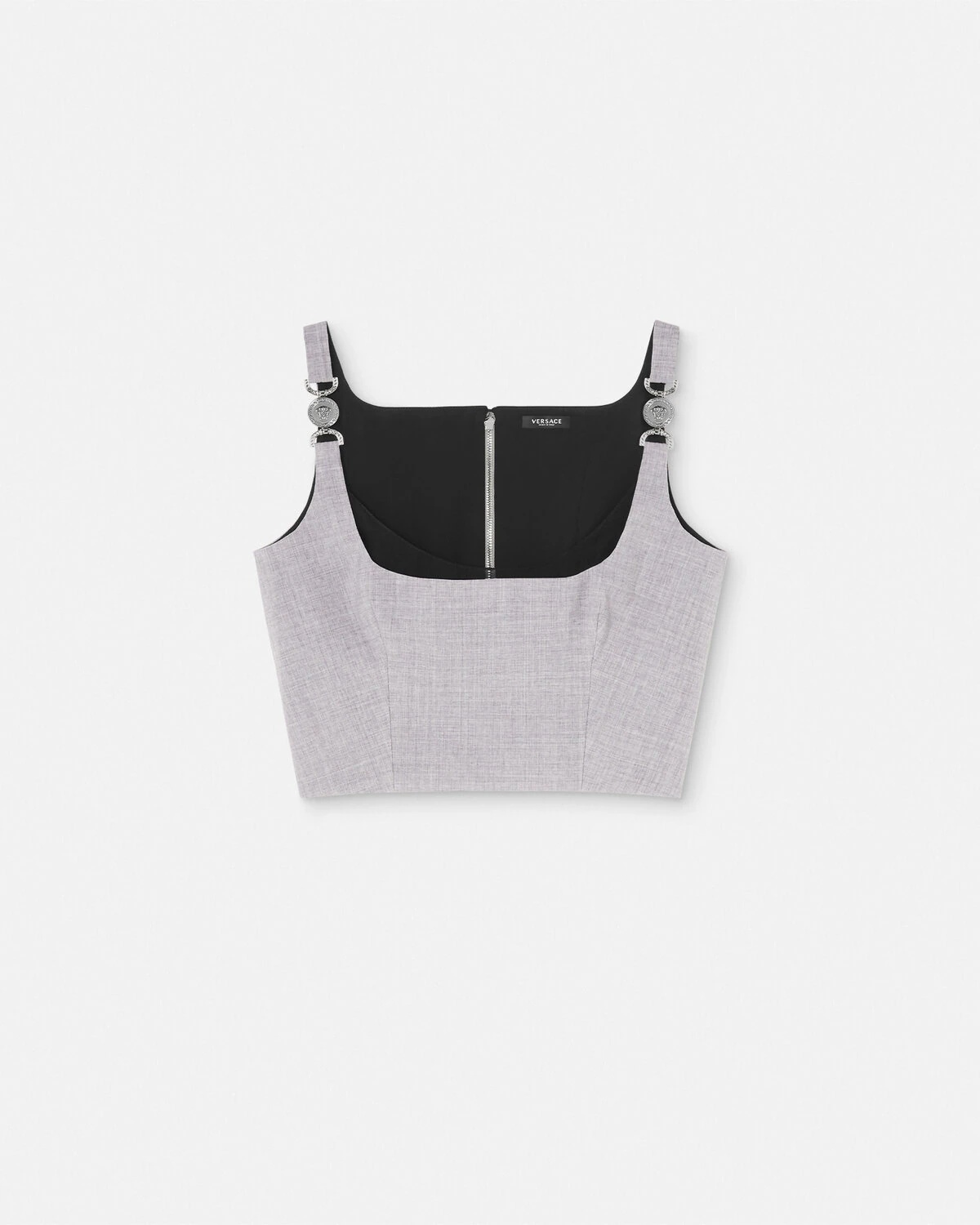 Medusa '95 Mélange Crop Bustier Top - 1