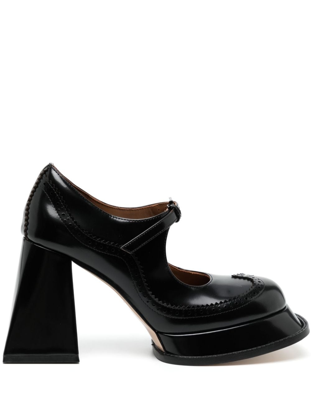 105mm patent leather Mary Jane pumps - 1