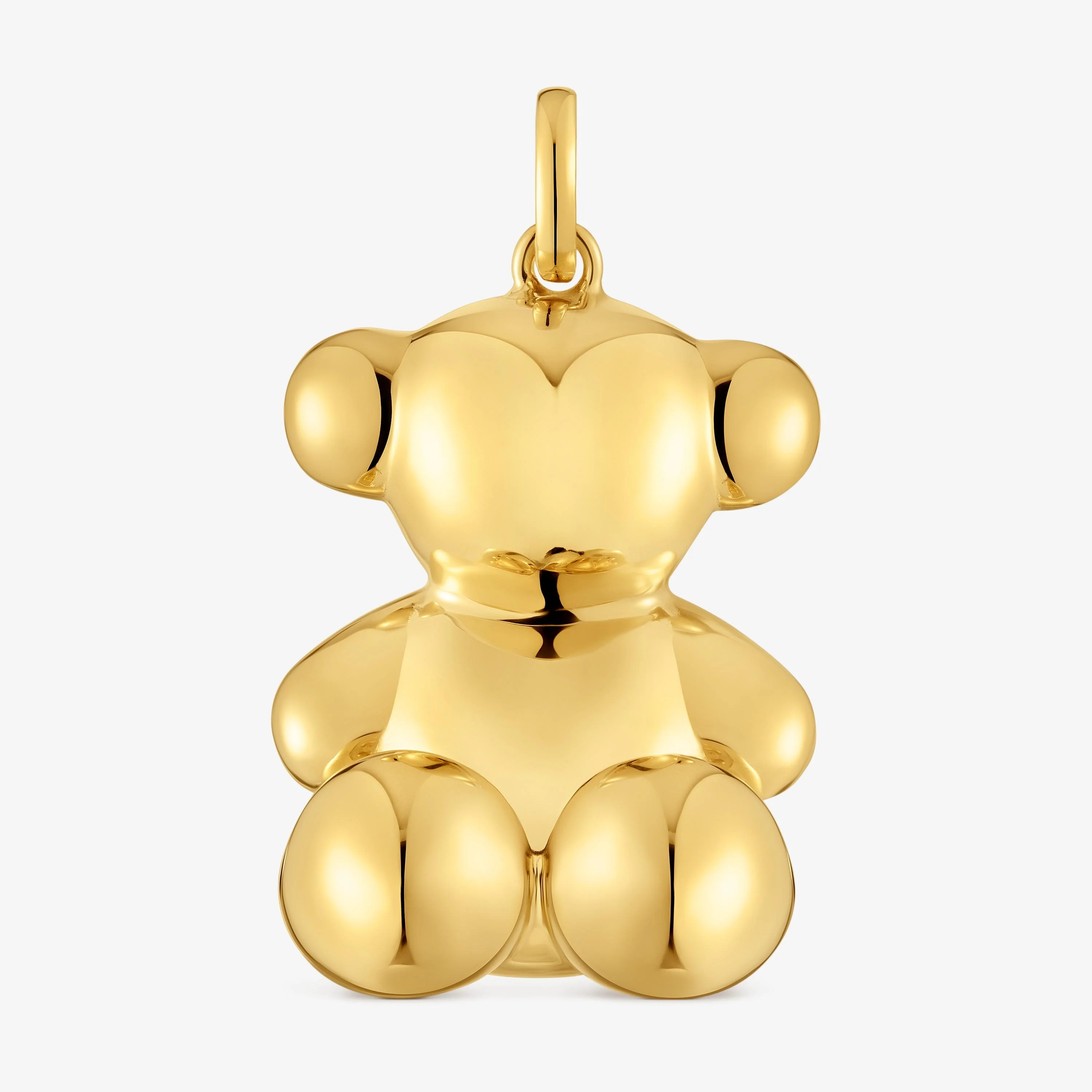 Extra large bear Pendant, with 18K gold vermeil Bold Bear - 1
