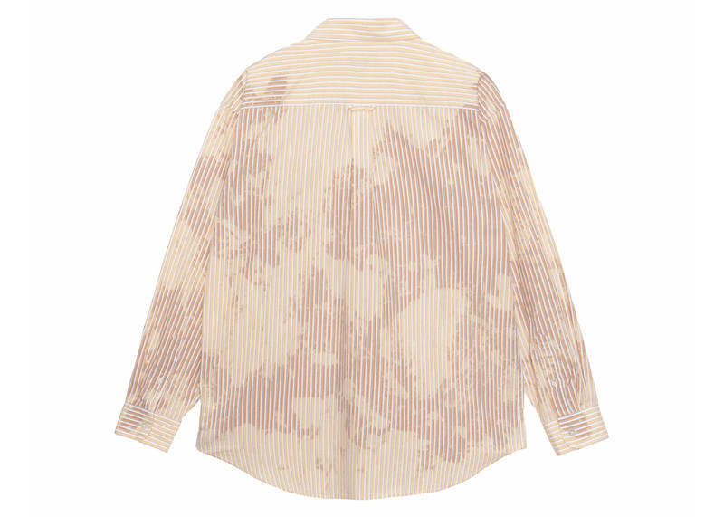 Stüssy Stussy Classic L/S Shirt Bleached Poplin Shirt Tan outlook