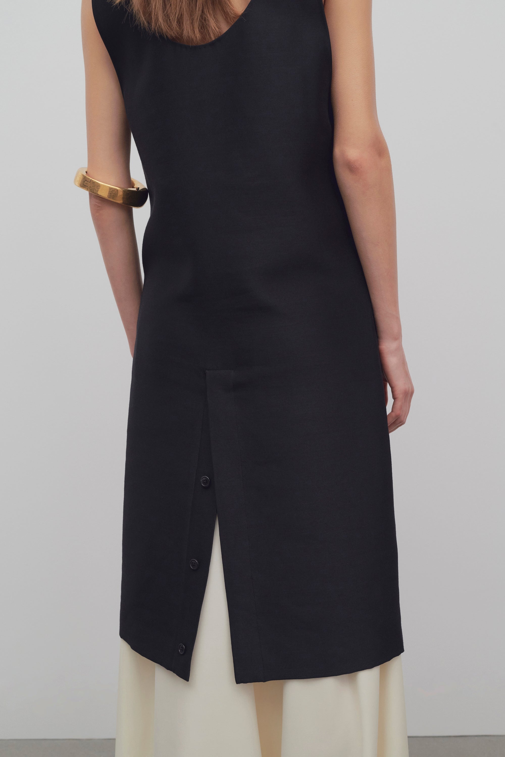 Bumi Dress in Wool and Silk - 8