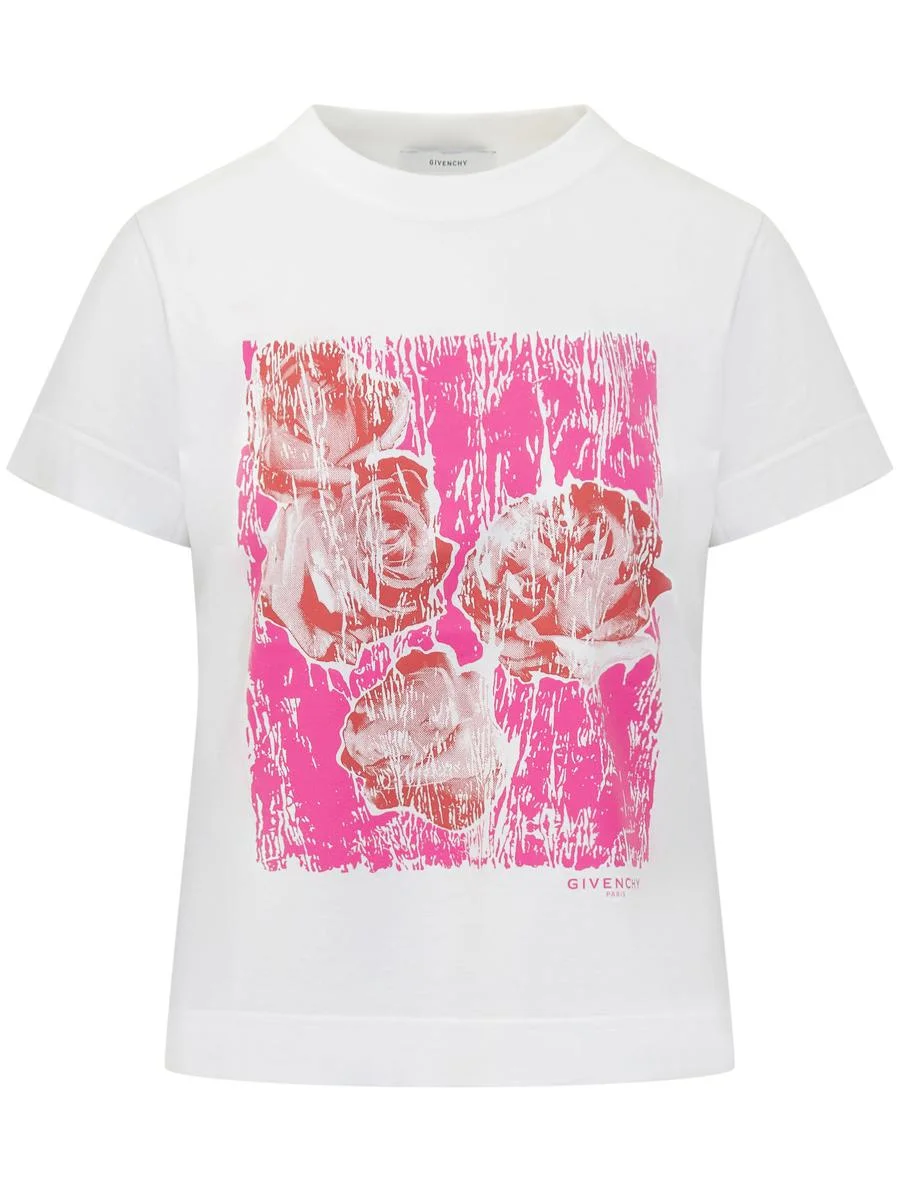 Givenchy Floral Print T-Shirt - 1