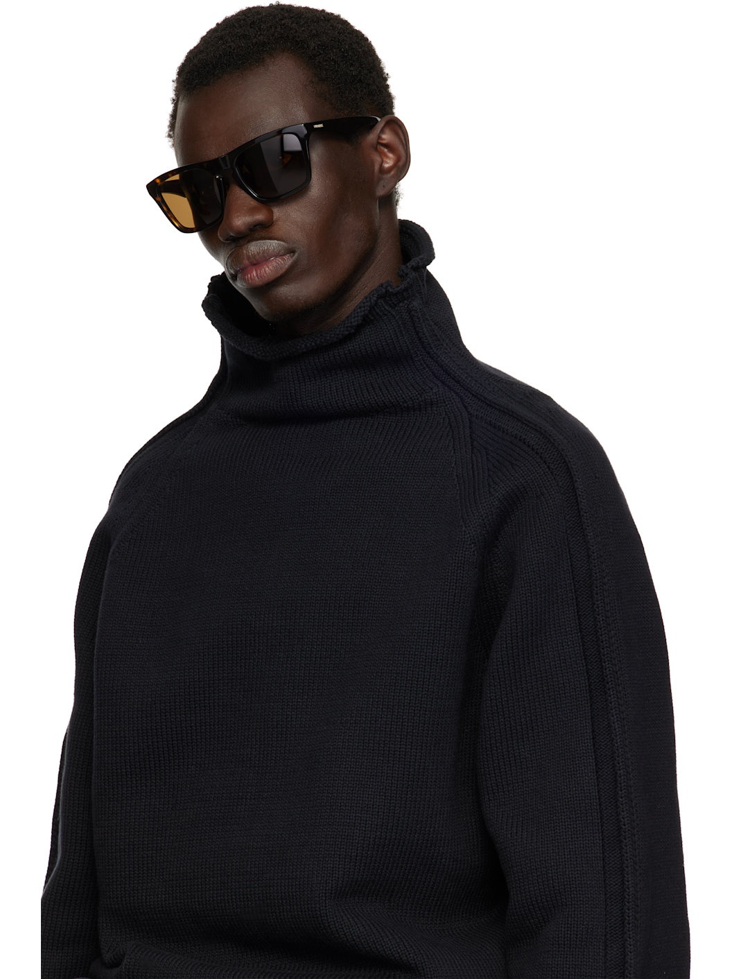 Brown Code Square Sunglasses - 8