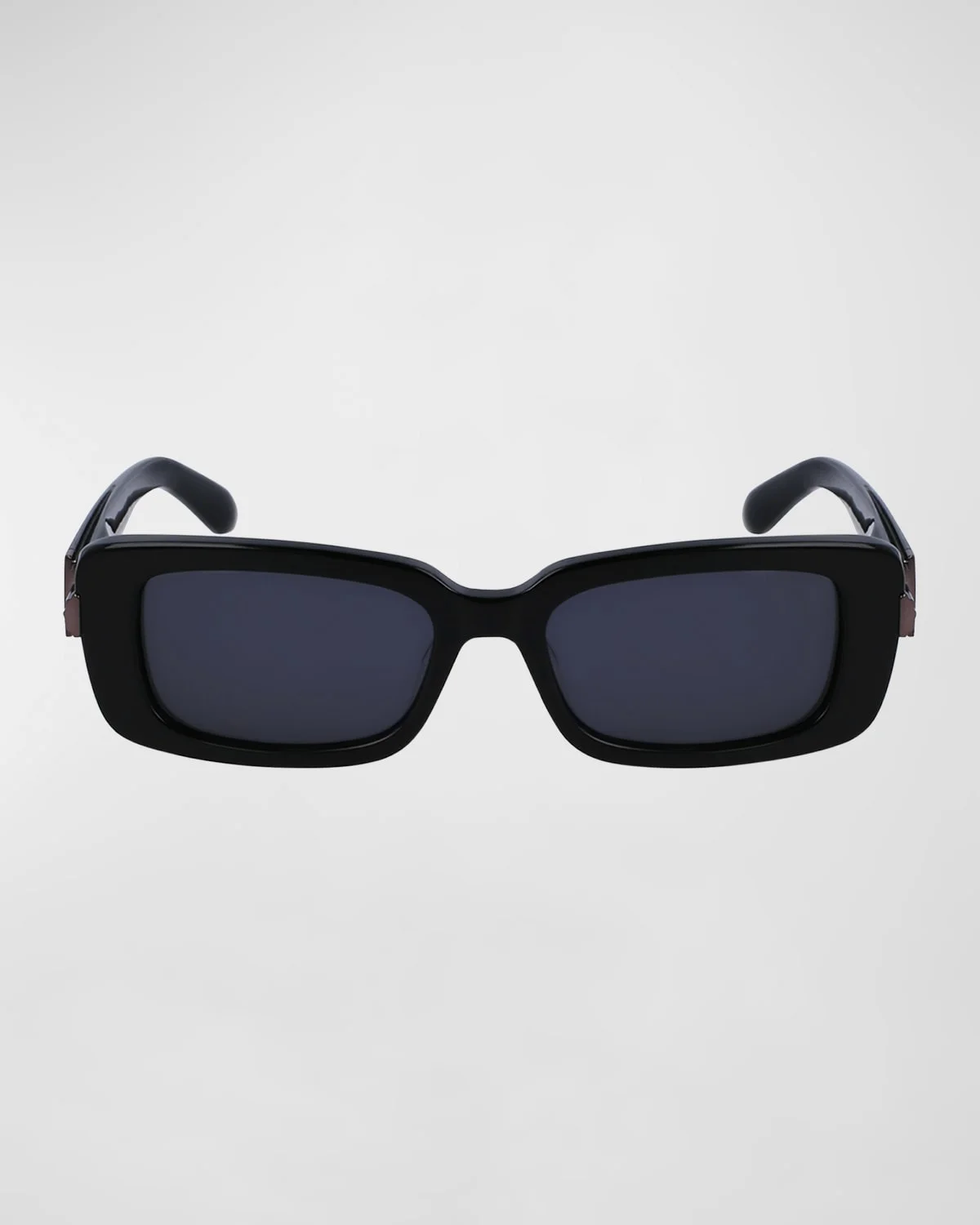 Gancini Evolution Acetate & Metal Rectangle Sunglasses - 1