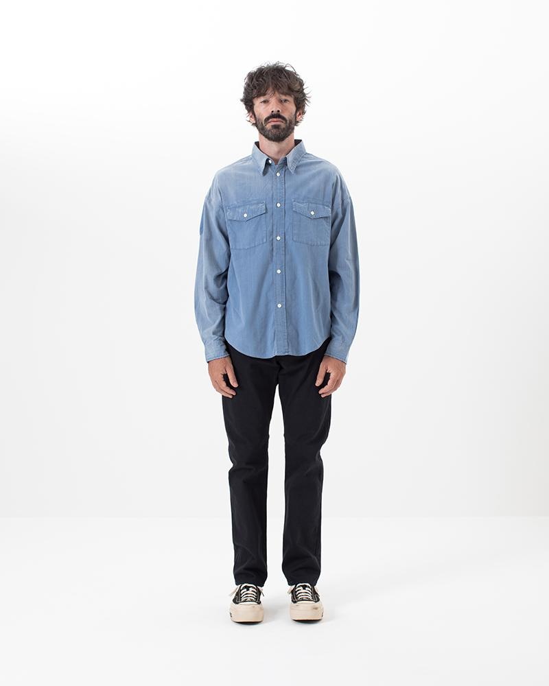 PIONEER CHAMBRAY L/S CRASH (C/S) INDIGO - 3