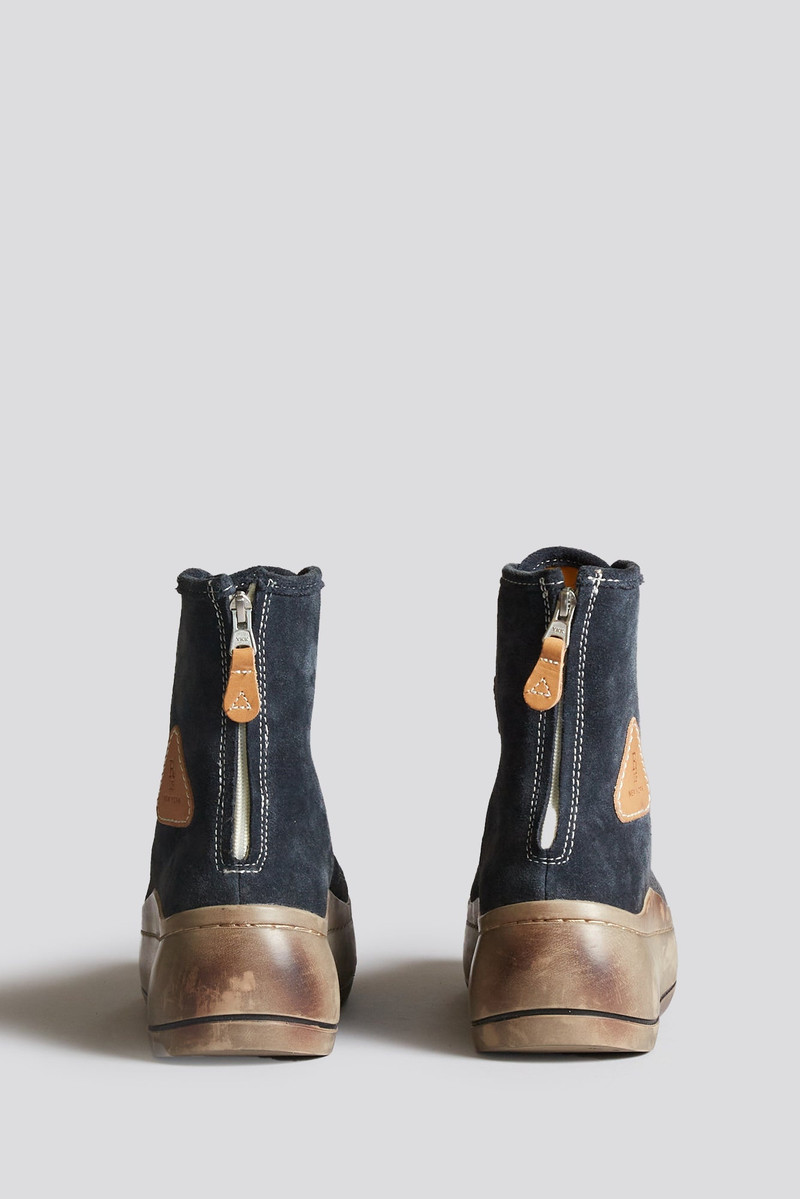 R13 DISTRESSED TALL KURT - WASHED NAVY SUEDE outlook