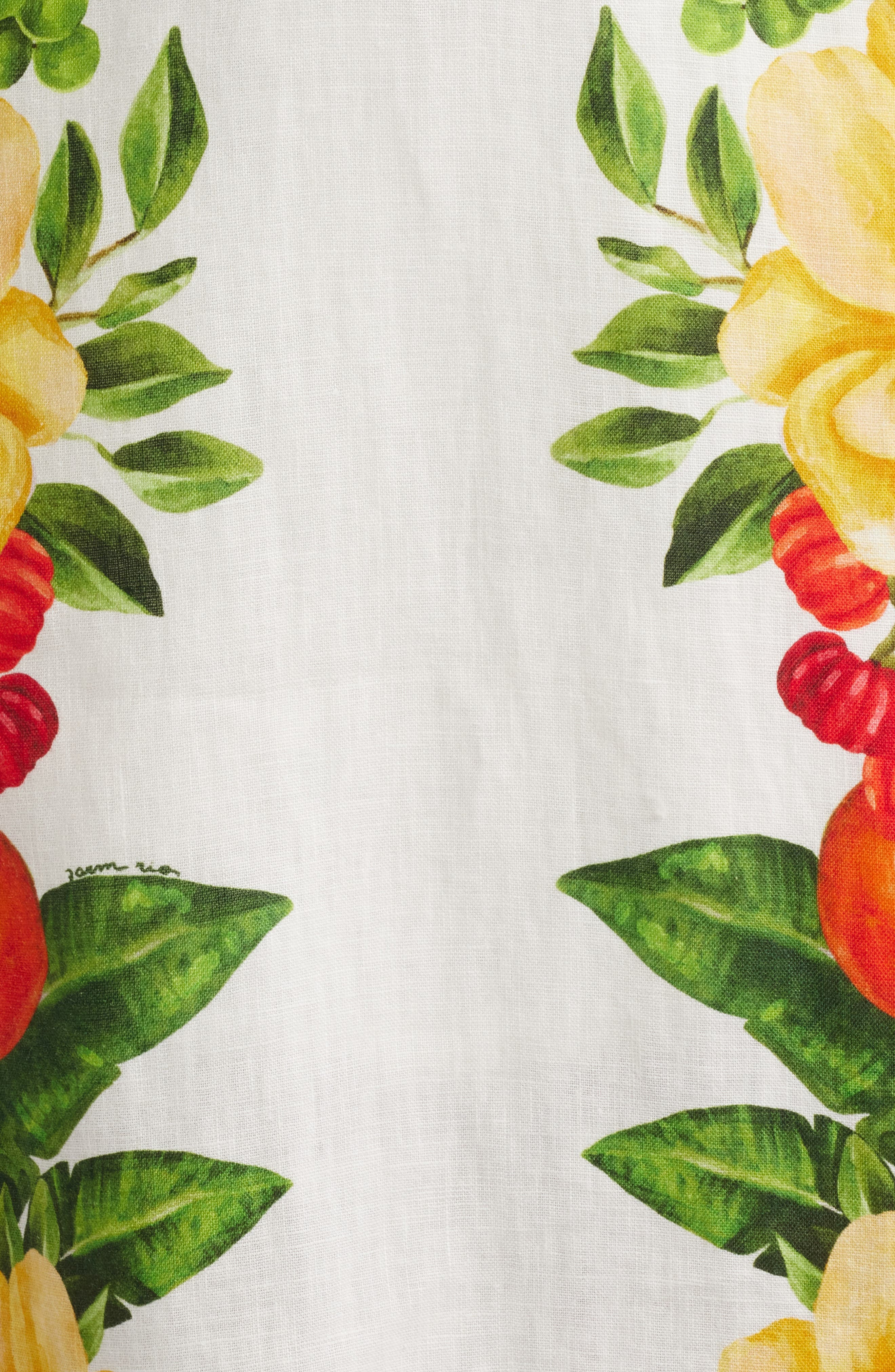 FARM Rio Picnic Flowers Linen Maxi Dress in Off-White at Nordstrom - 6