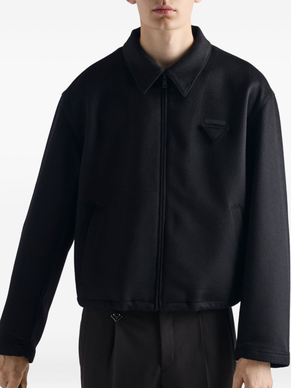logo zip-front jacket - 5