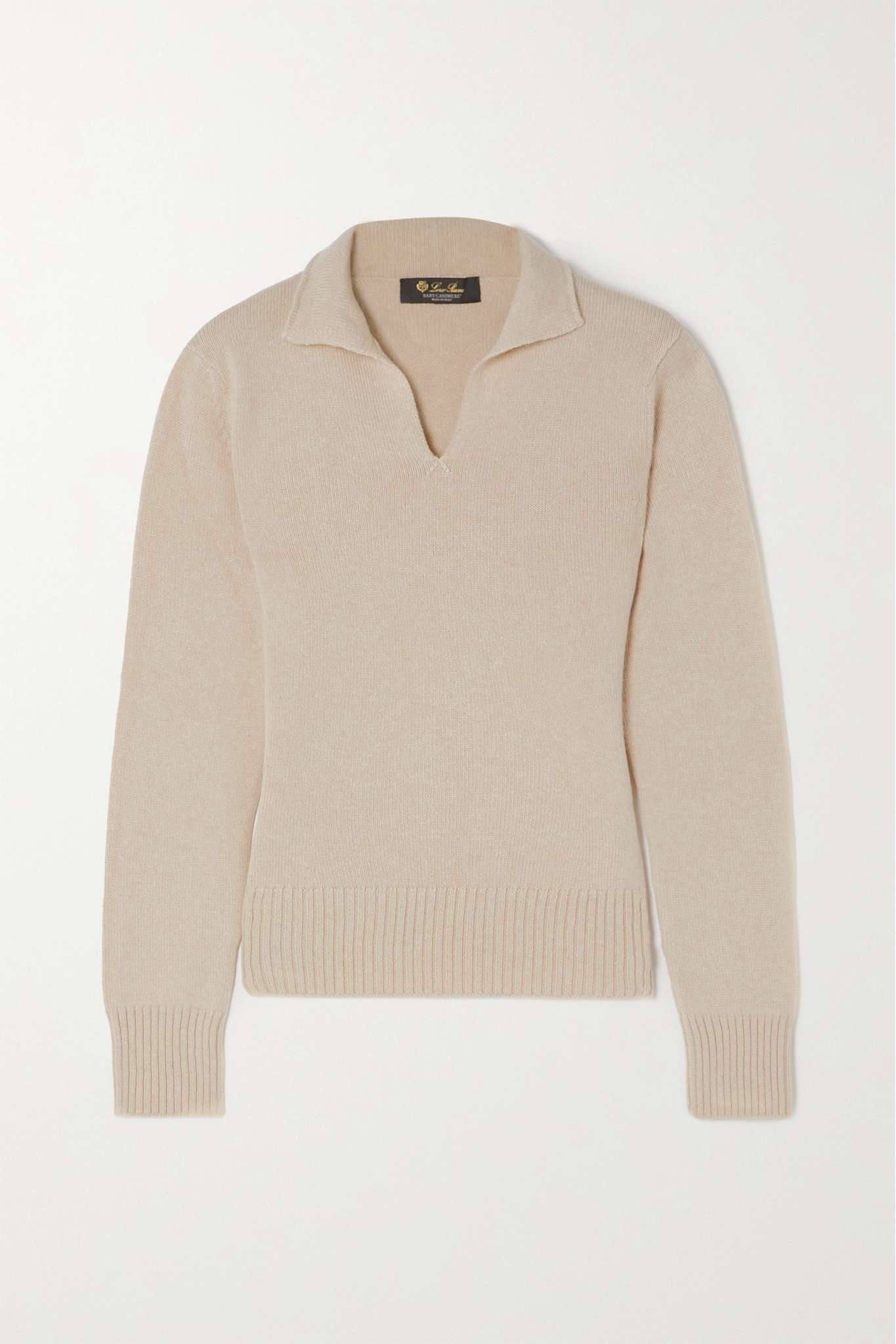 Cashmere polo sweater - 1