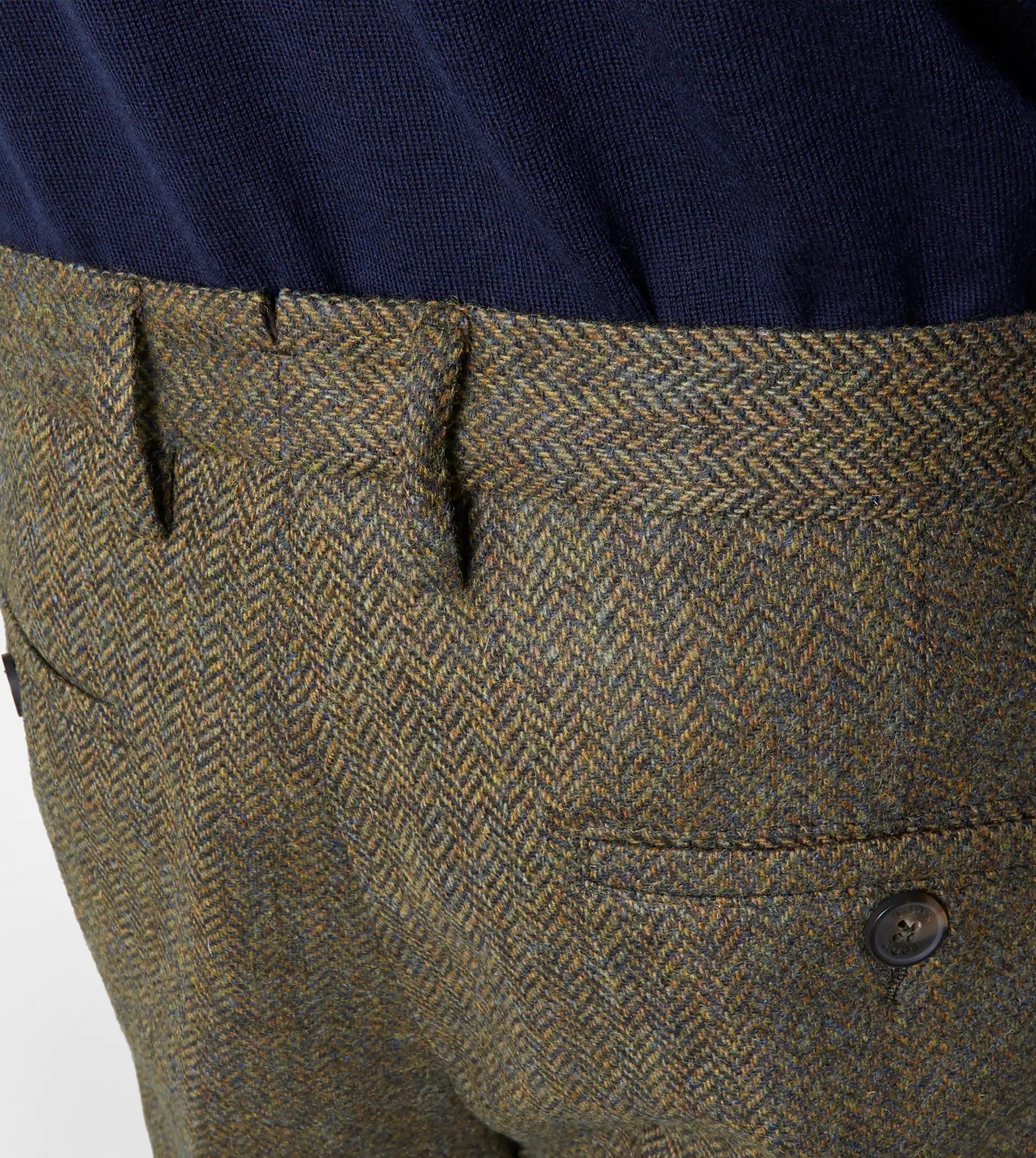 CLASSIC SHETLAND TROUSERS - GREEN - 5