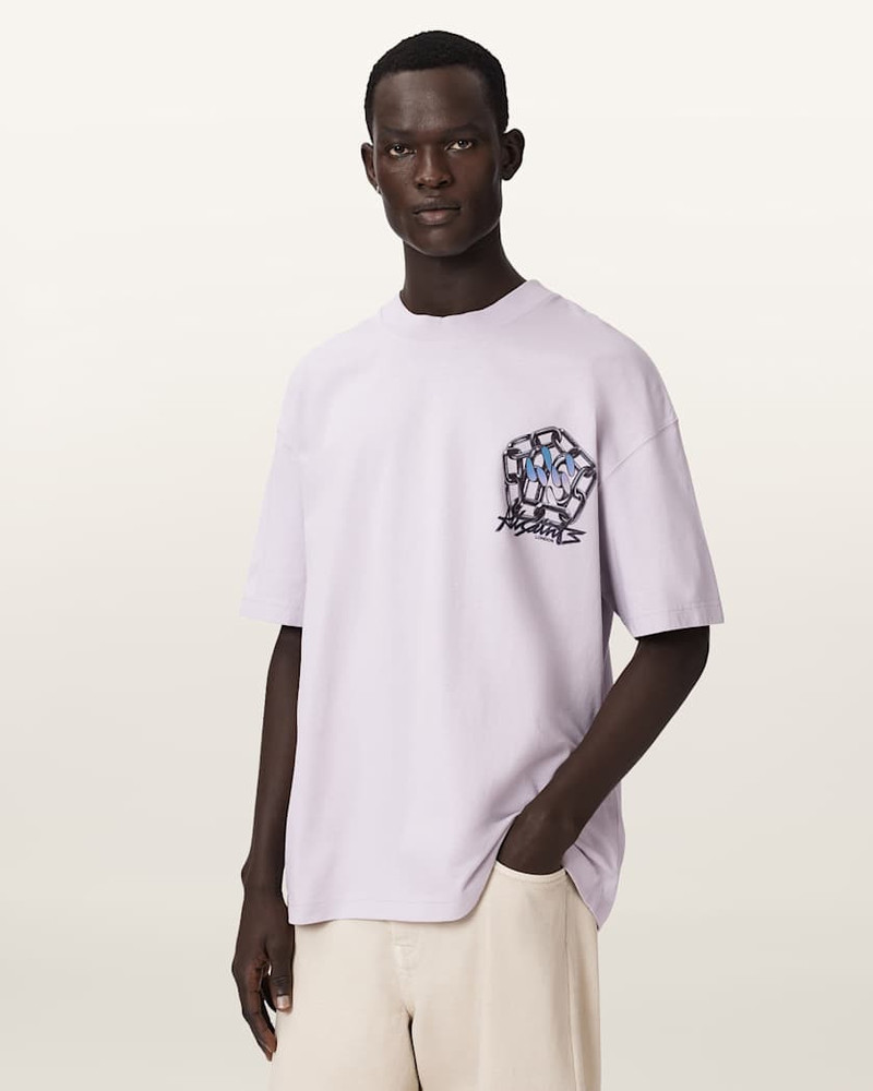 ALLSAINTS AFFIX SHORT SLEEVE OVERSIZED T-SHIRT outlook