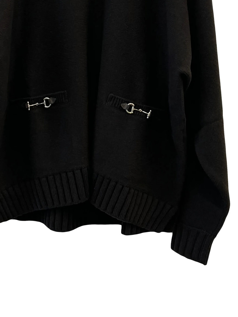 GUCCI Gucci Horsebit Pocket Turtleneck Top outlook
