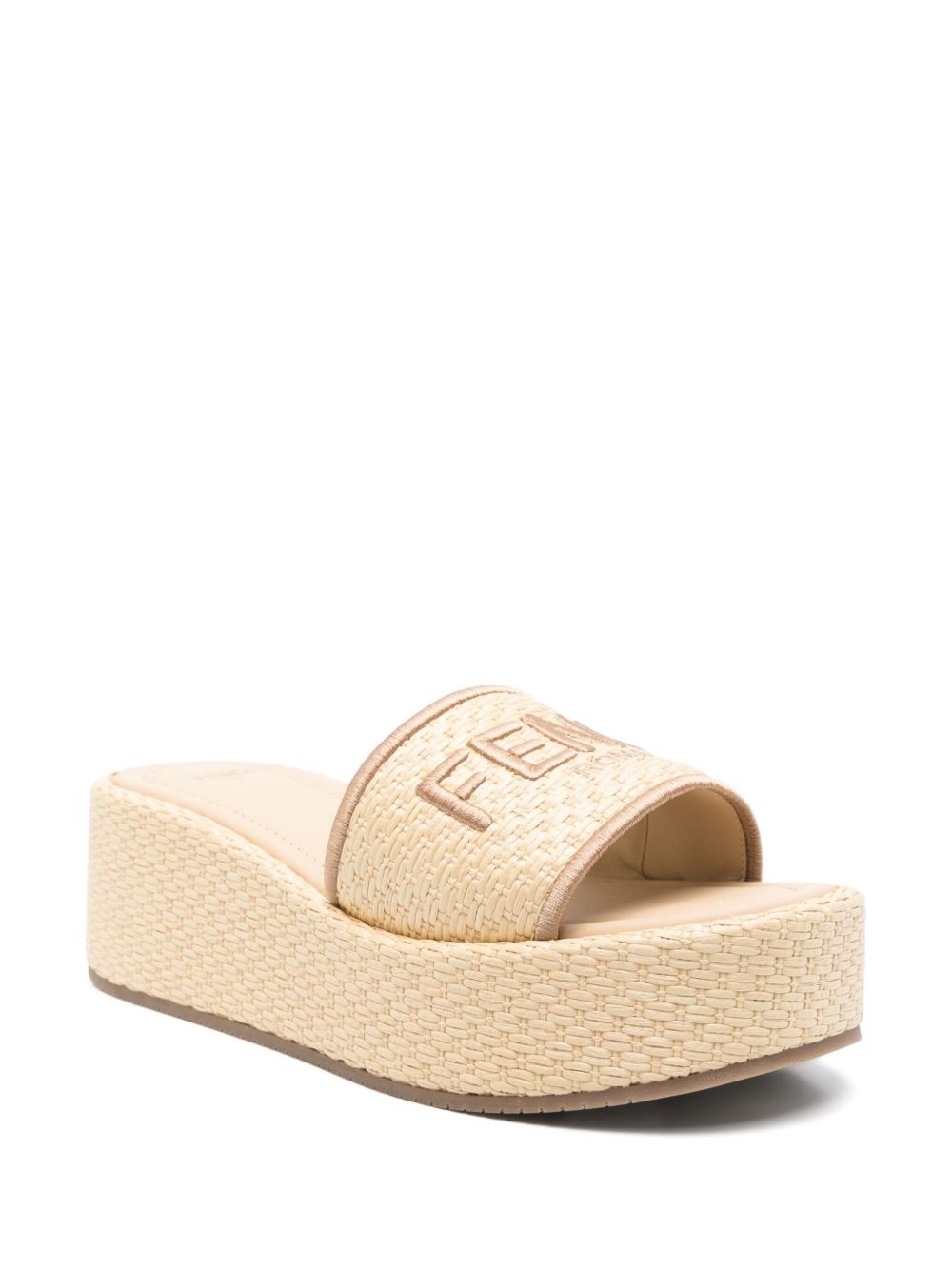 logo-embroidered sandals - 2