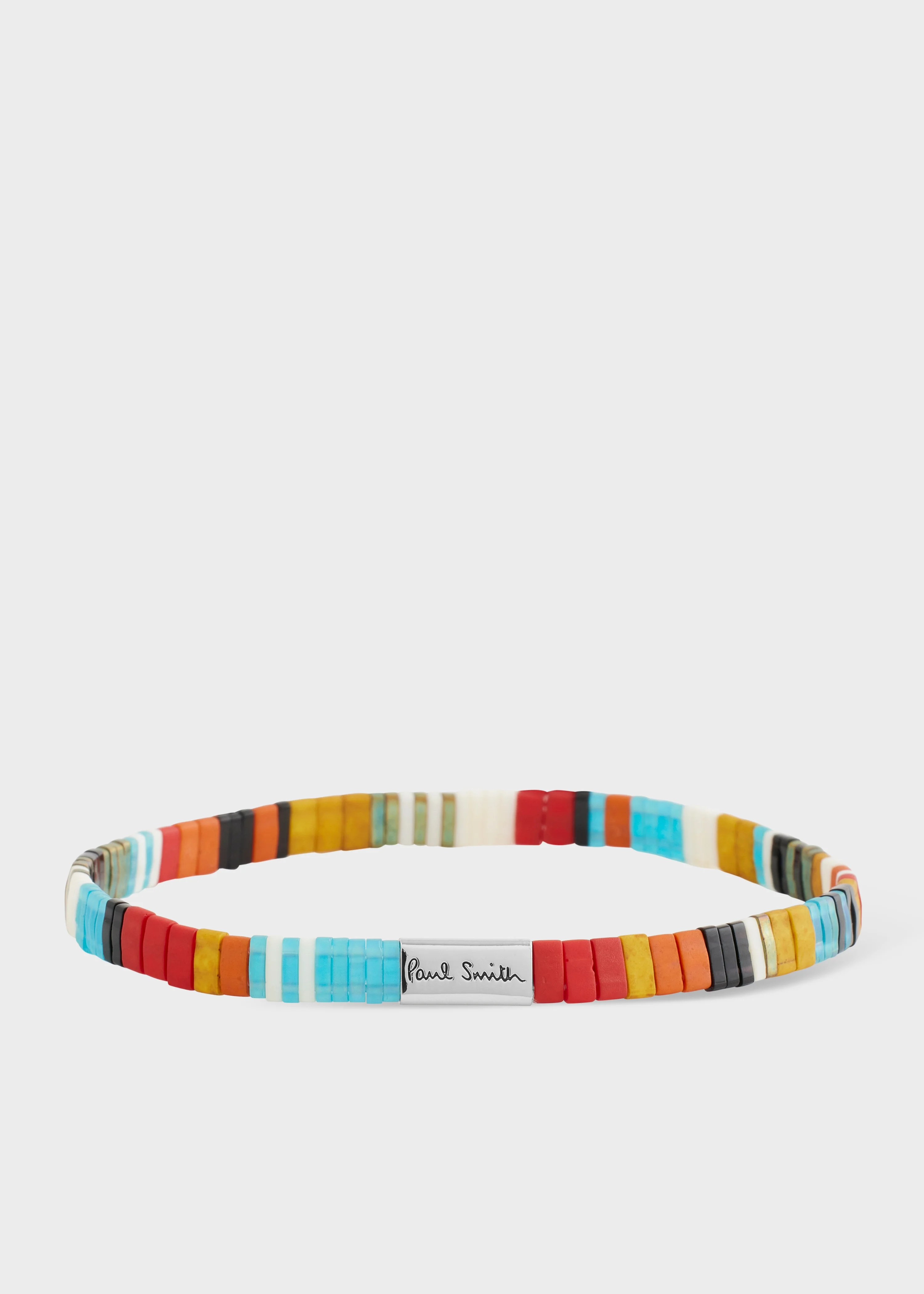 'Signature Stripe' Flat Bead Bracelet - 1