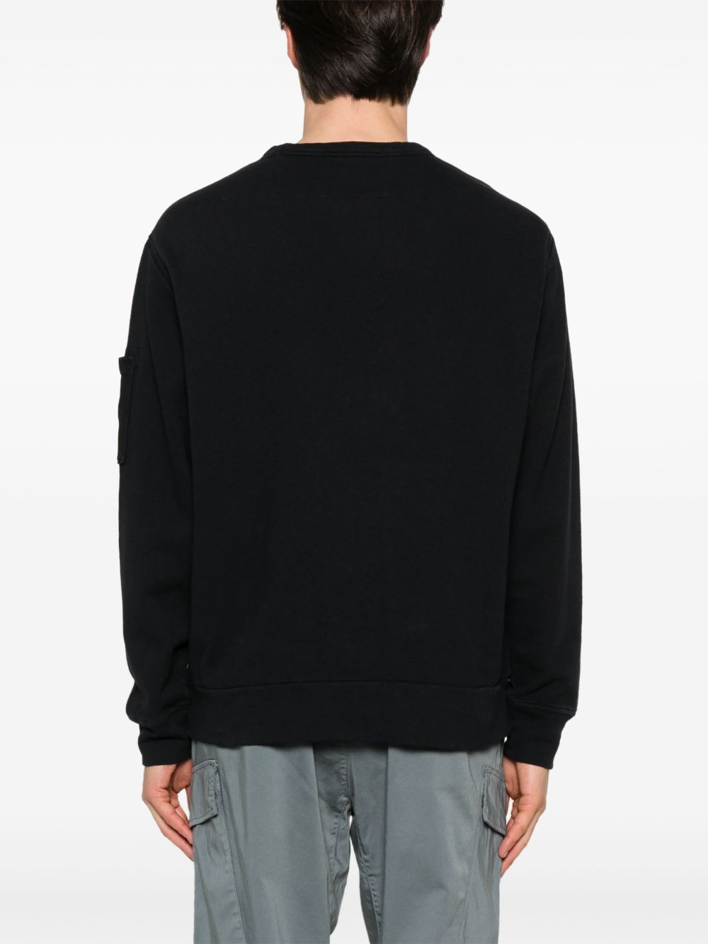 C.P. Company Men Logo Cotton Crewneck Sweatshirt - 2