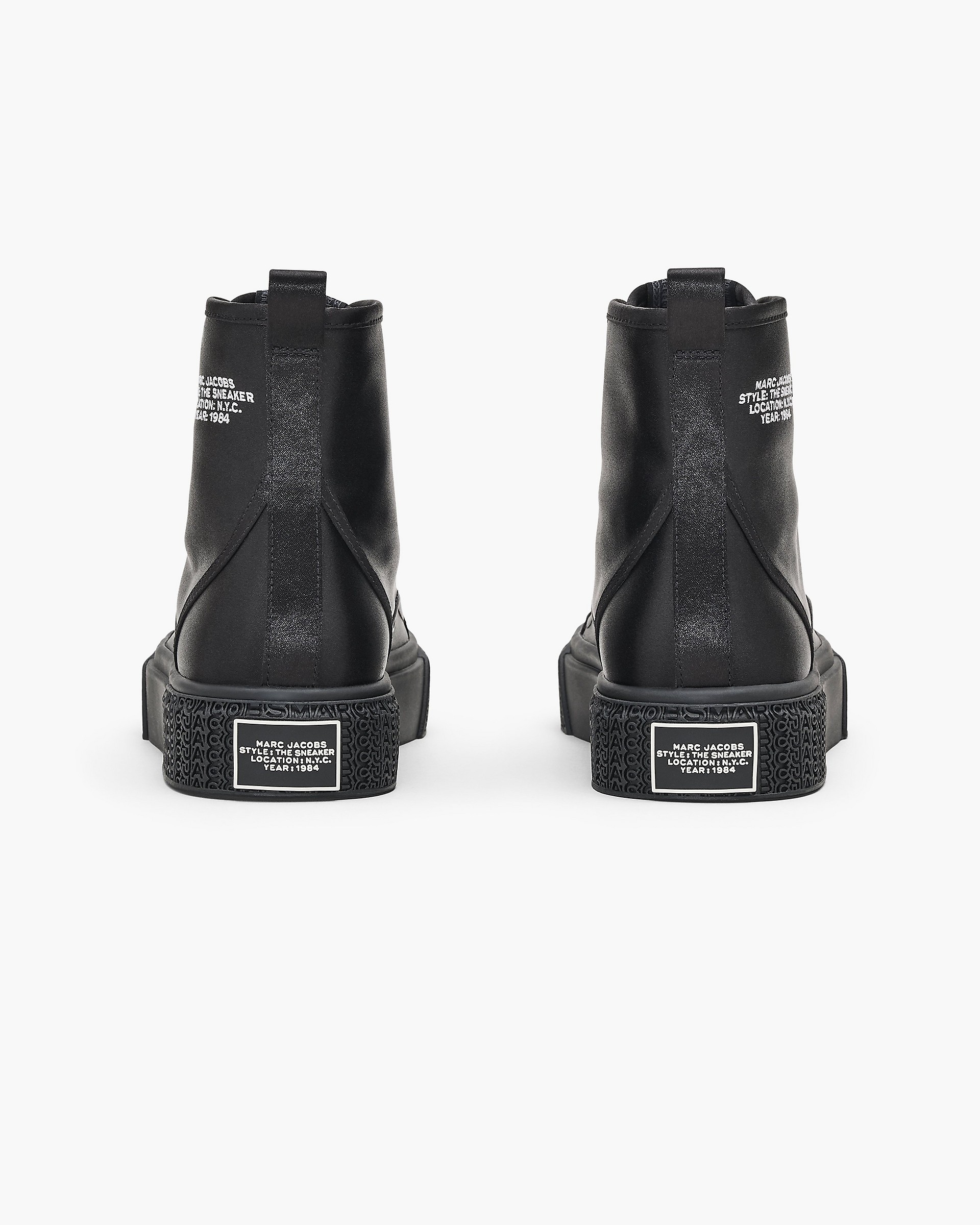 THE HIGH TOP SATIN SNEAKER - 6