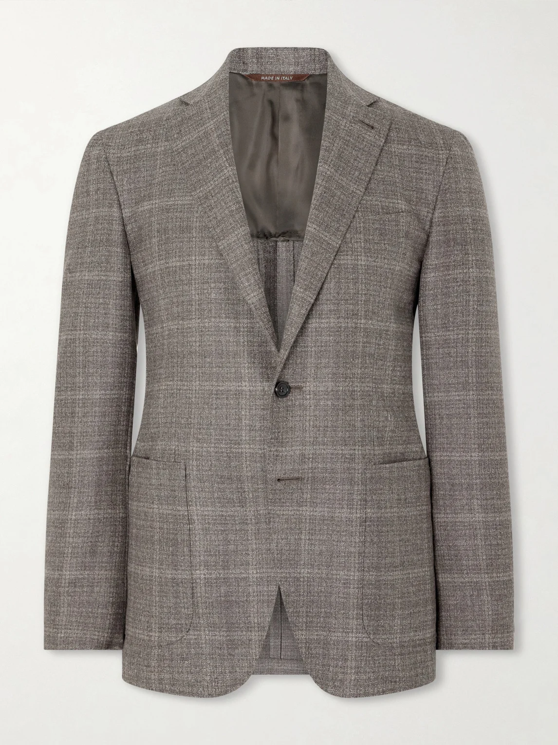 Kei Prince of Wales Checked Wool Suit Jacket - 1
