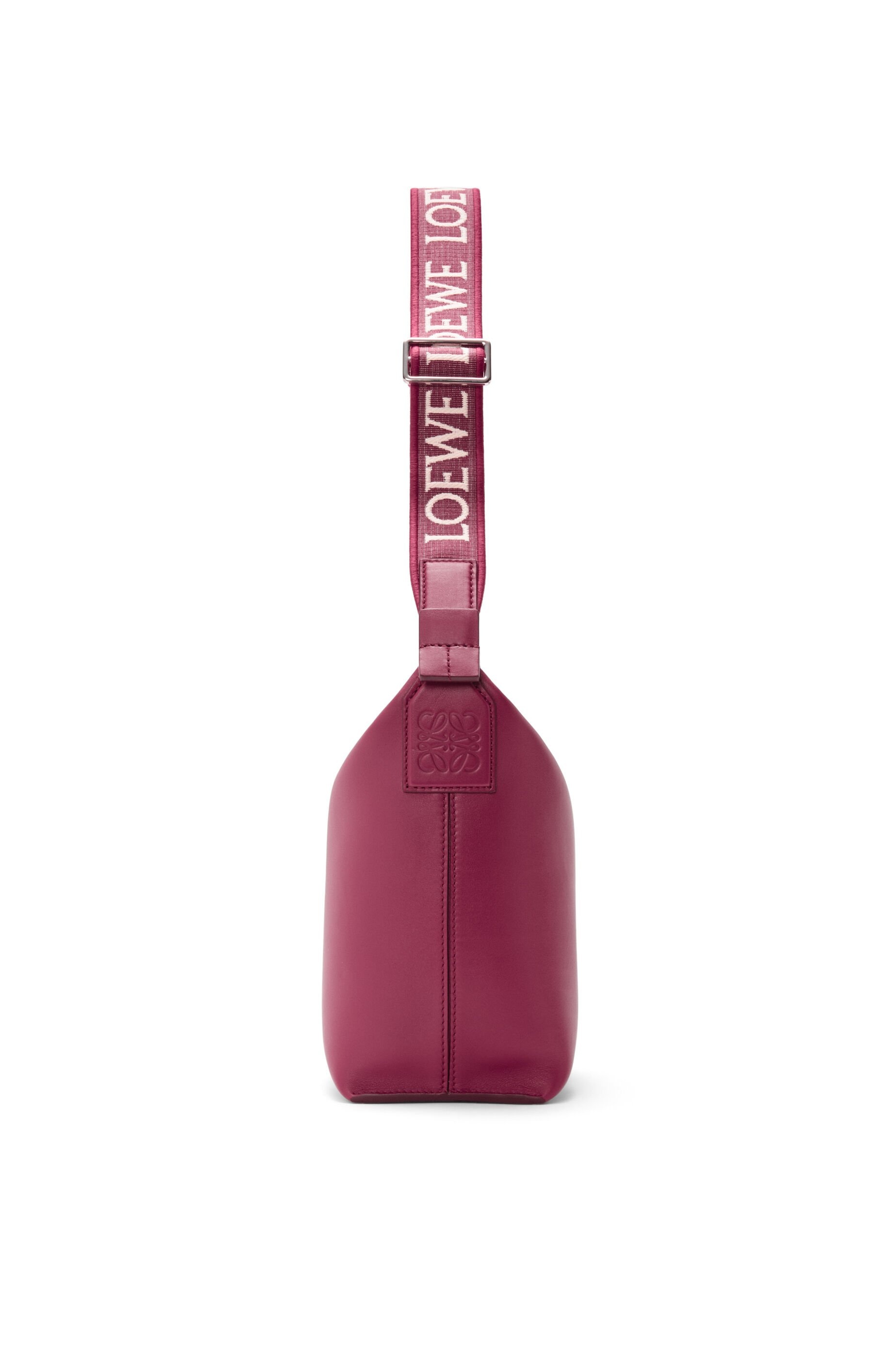 Small Cubi Crossbody bag in supple smooth calfskin and jacquard - 3