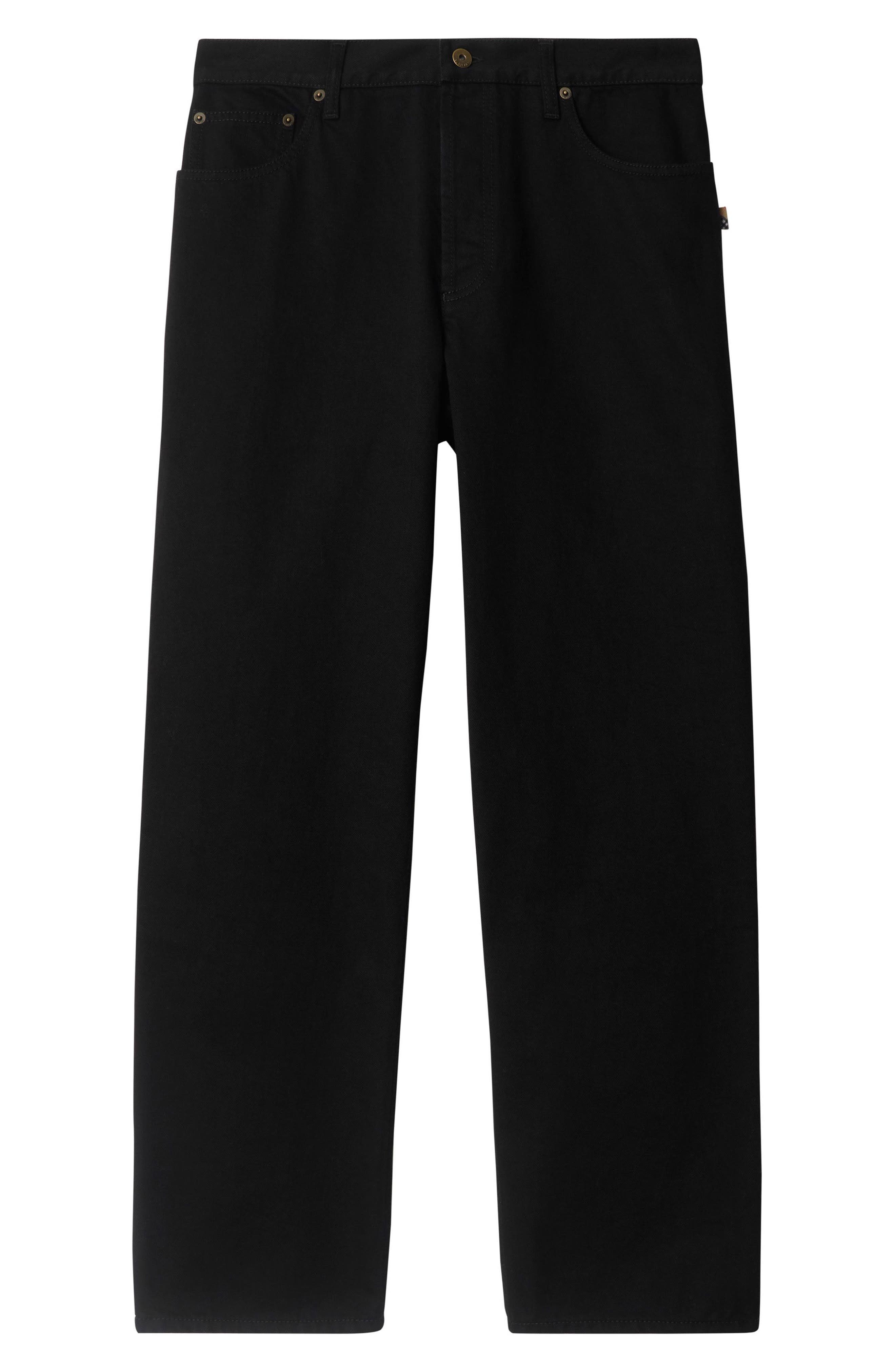 burberry Loose Fit Jeans in Black at Nordstrom - 4