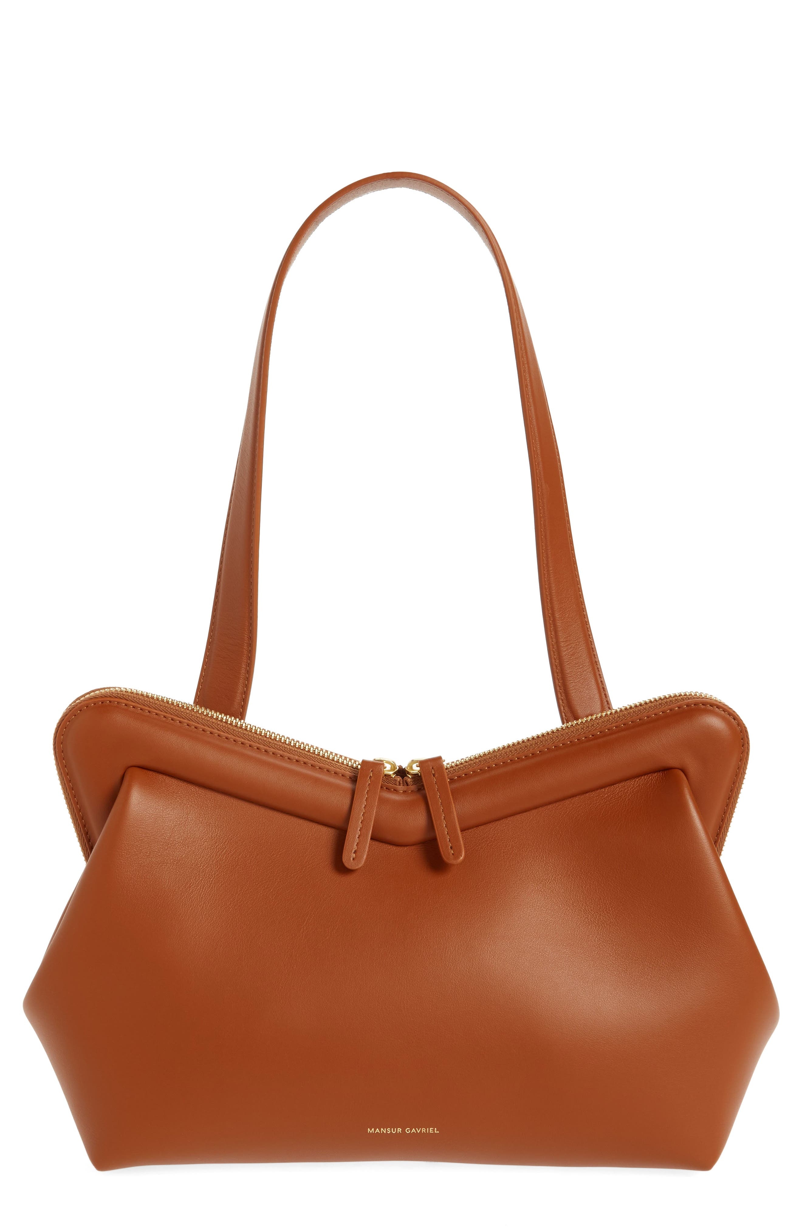 Mansur Gavriel M Frame Shoulder Bag in Camel at Nordstrom - 1