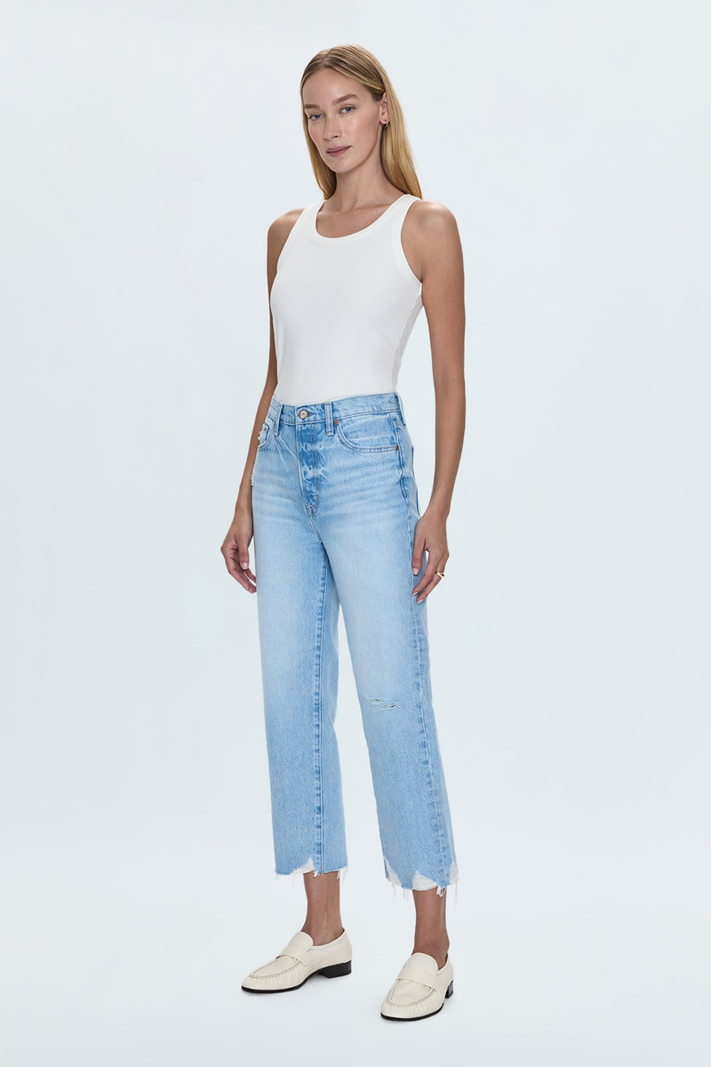CASSIE SUPER HIGH RISE STRAIGHT JEAN - LEISURE VINTAGE 6