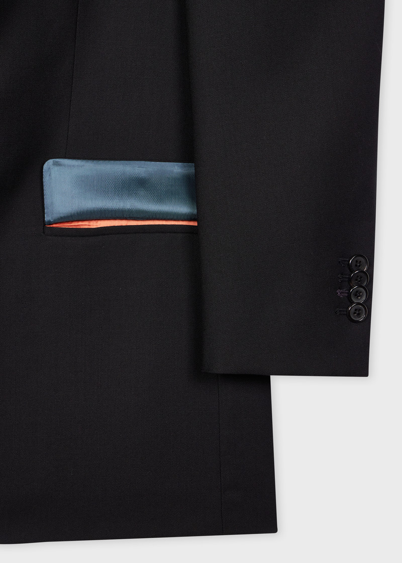 The Soho - Tailored-Fit Black Wool 'A Suit To Travel In' Suit 3